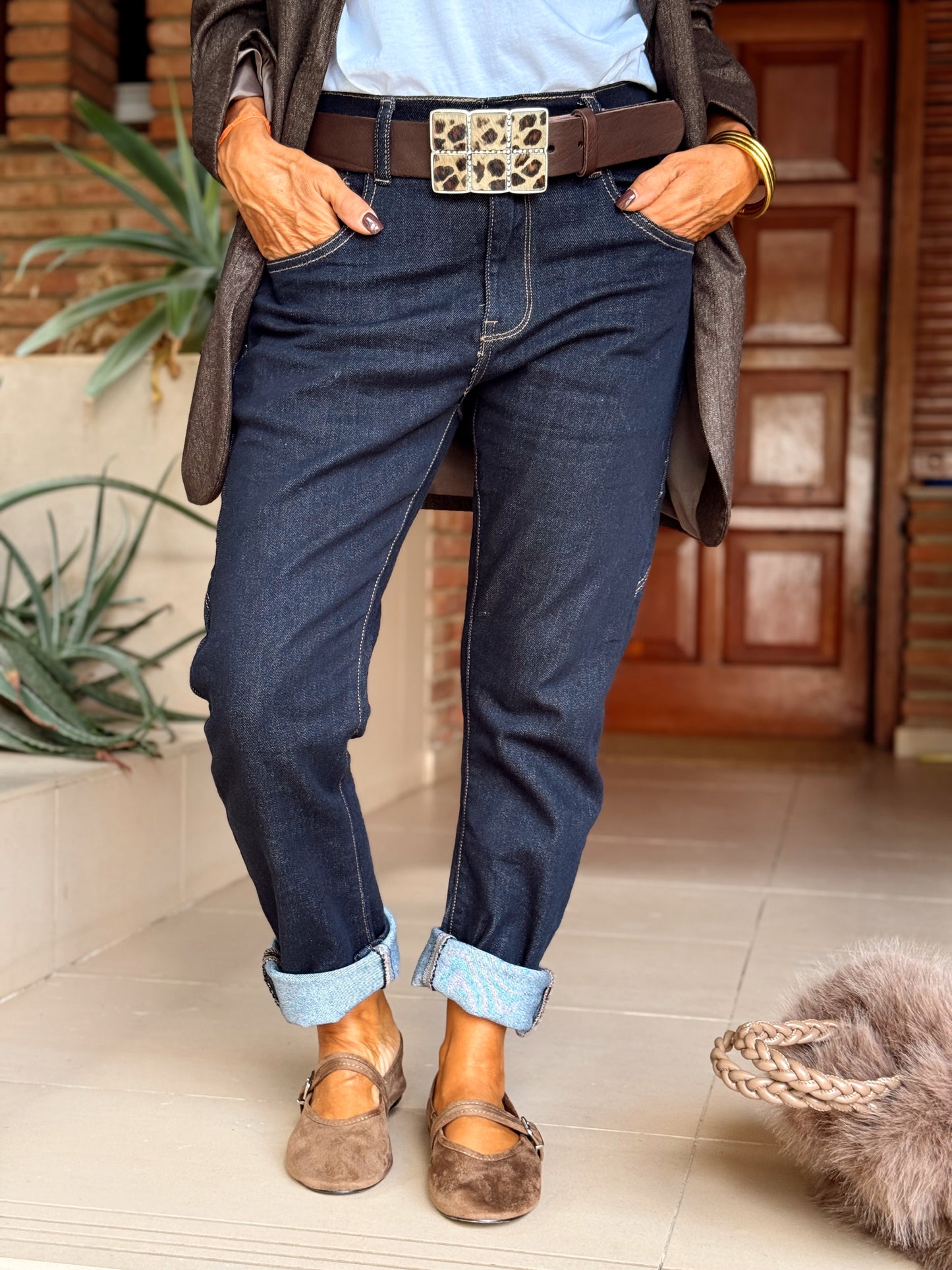 JEANS VAQUEROS TEJANO INDIGO OSCURO