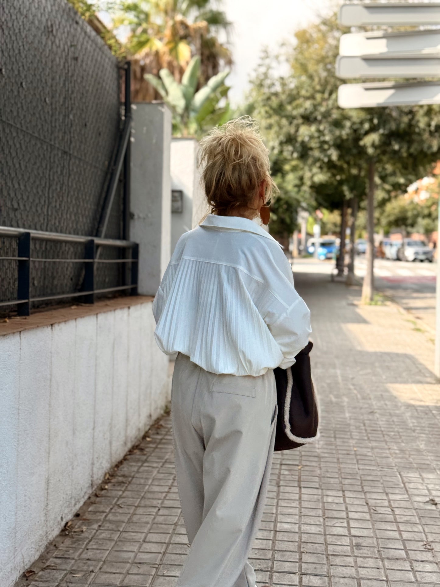 CAMISA OVERSIZE PLIEGUE ENEA MULTICOLOR