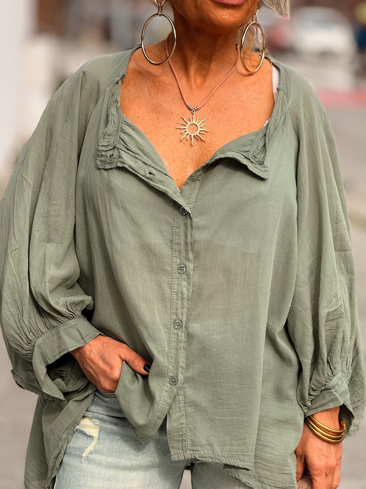 BLUSA OVERSIZE NINA MULTICOLOR