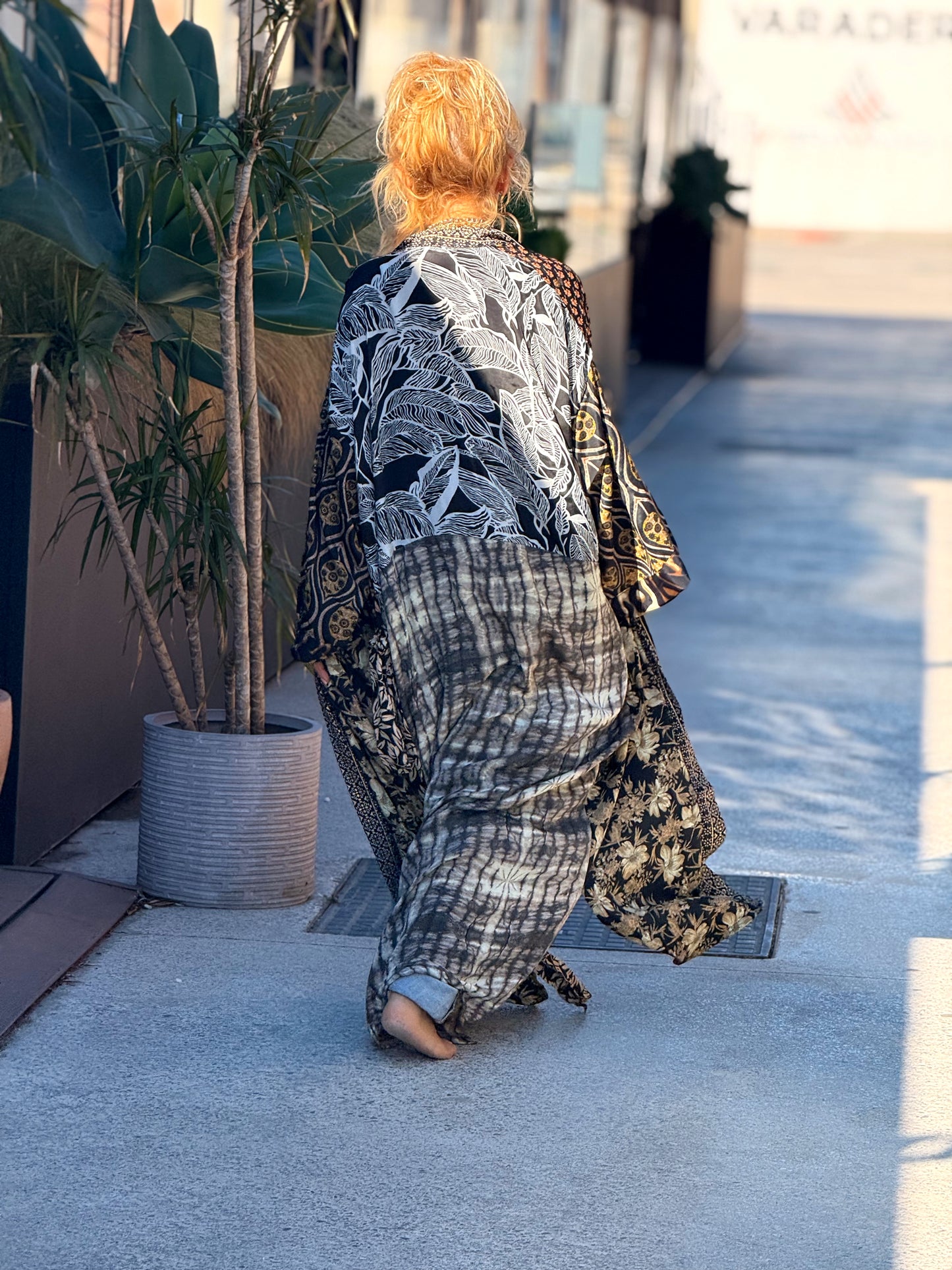 KIMONO ESTAMPADO MANGA 3/4 MULTICOLOR