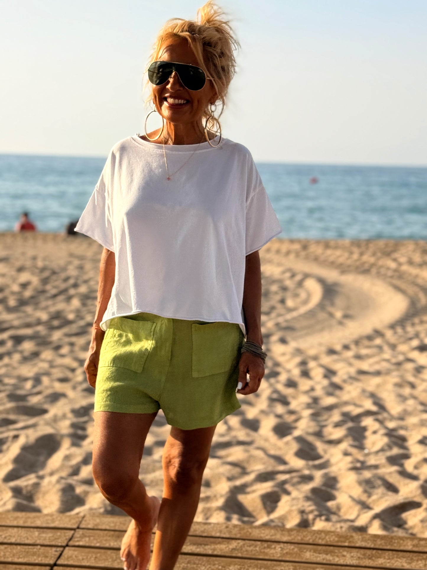 SHORT LINO TERRY MULTICOLOR