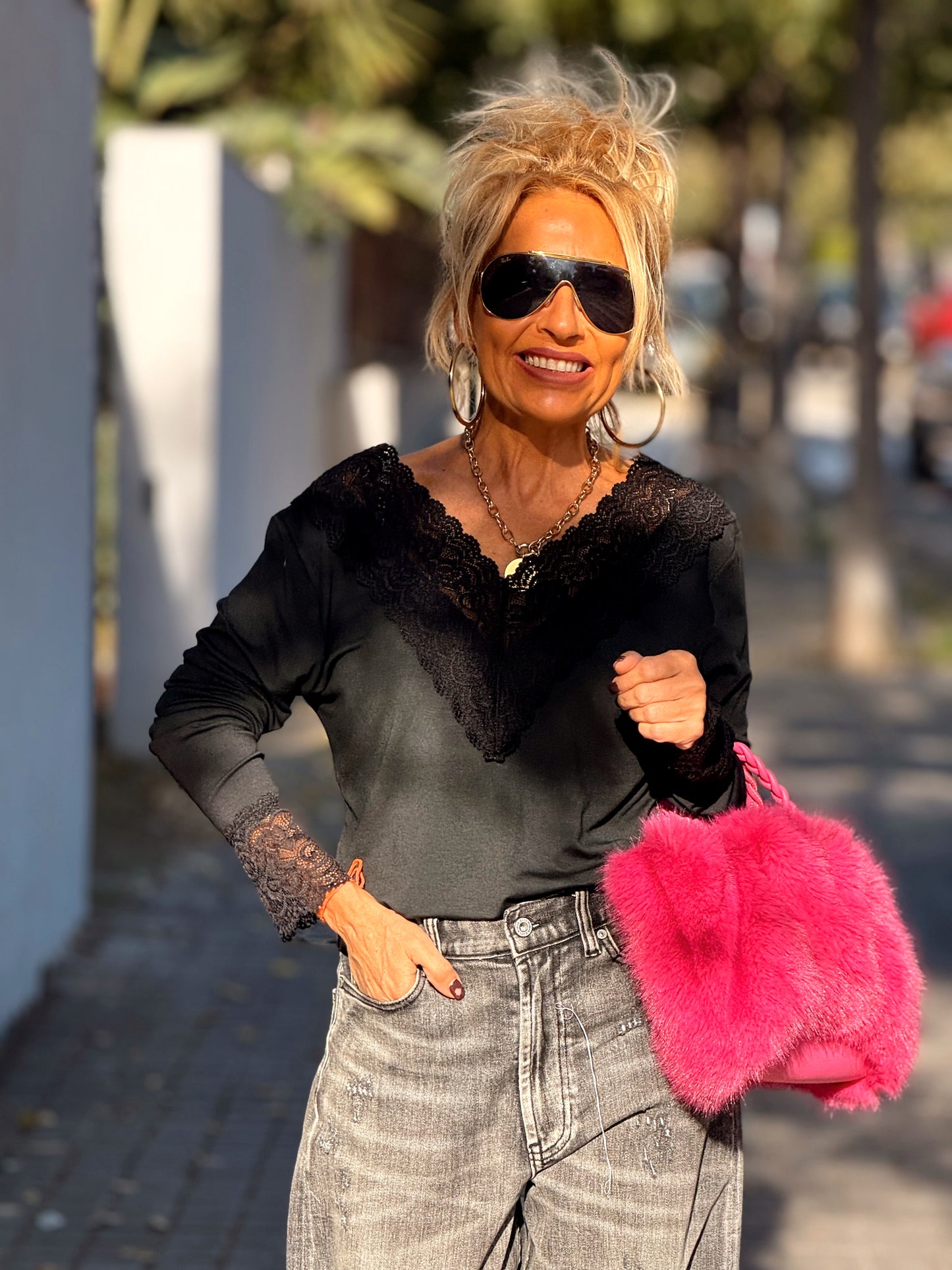 CAMISETA LENCERO SUPER OVERSIZE ANDREA MULTICOLOR