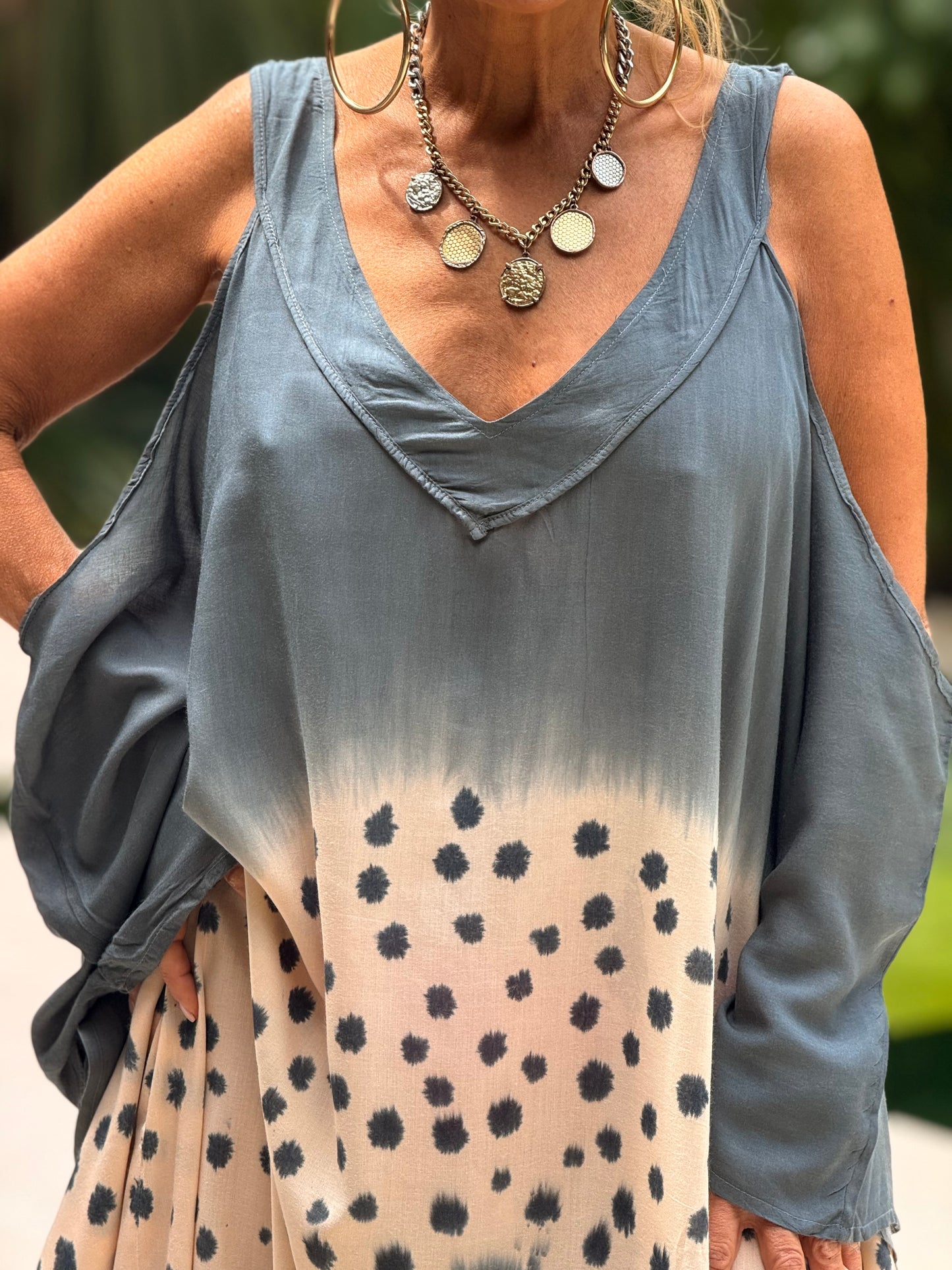 VESTIDO SUPER OVERSIZE FORMENTERA MULTICOLOR