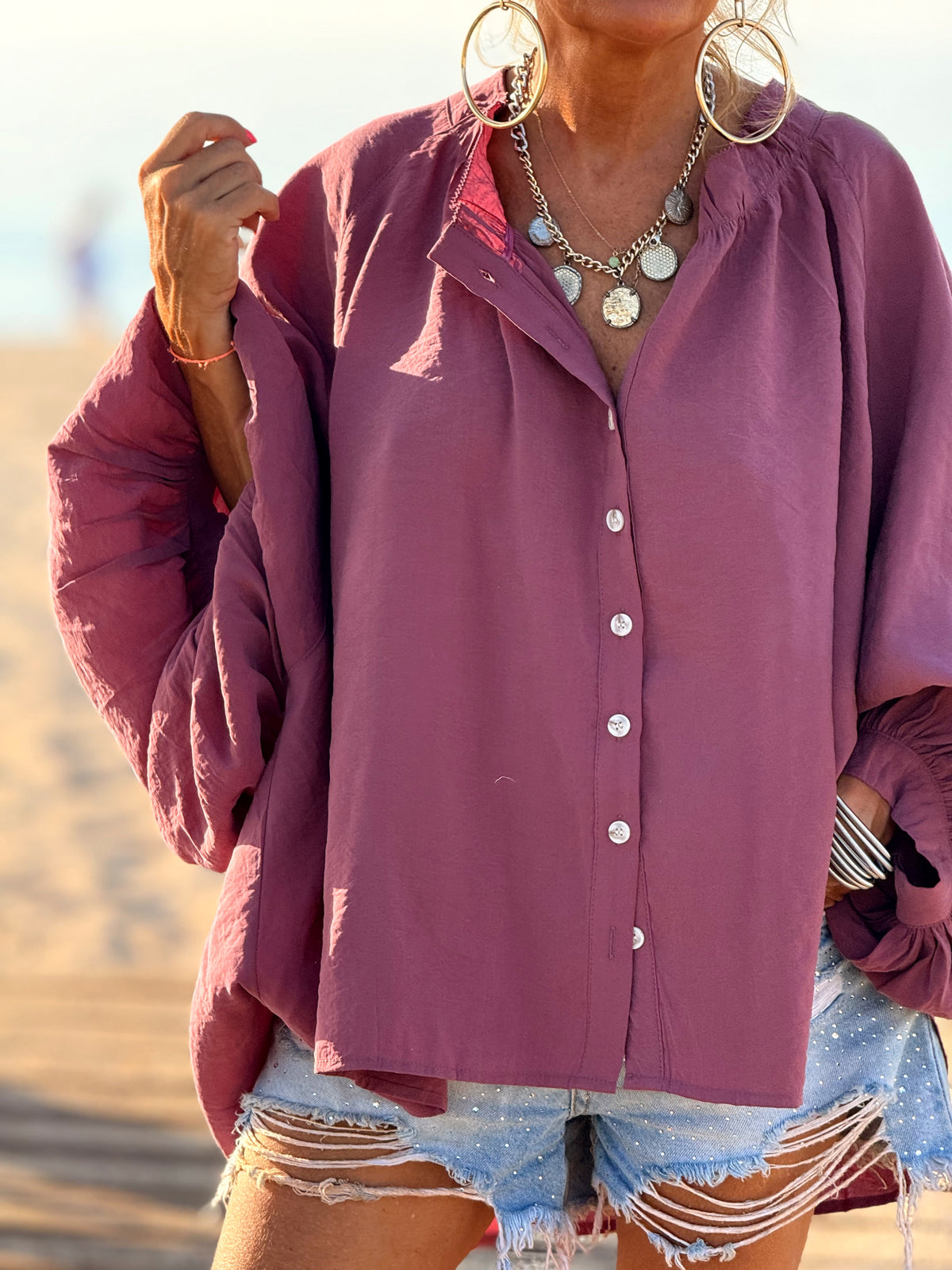 CAMISA ASIMÉTRICA OVERSIZE DAVID MULTICOLOR