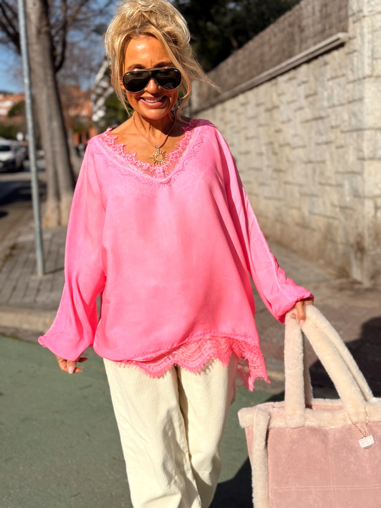 BLUSA OVERSIZE LENCERO PAULA MULTICOLOR