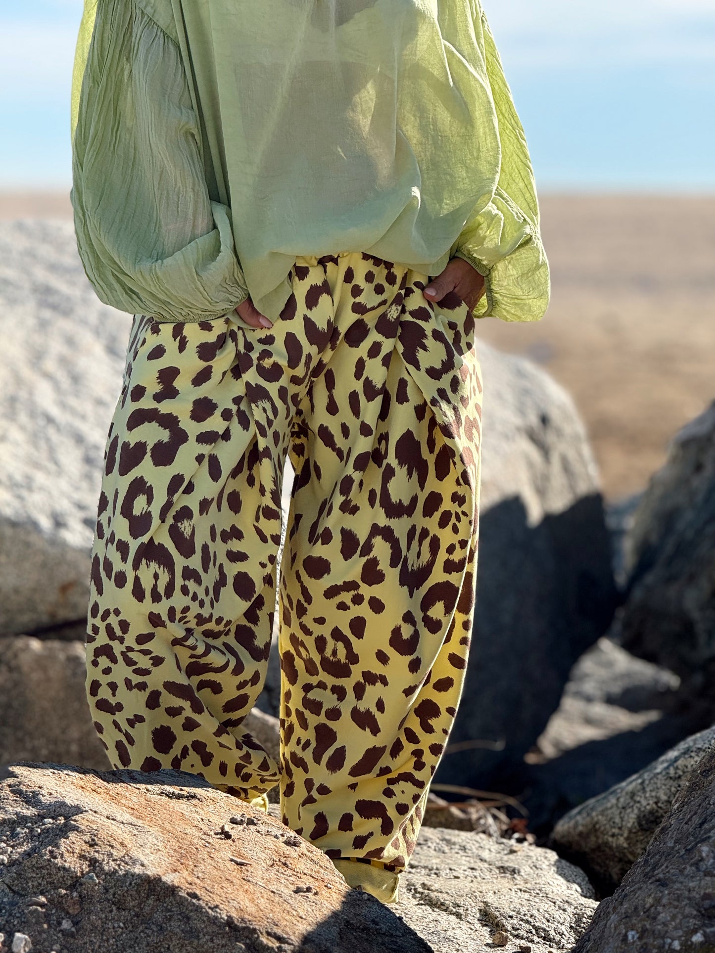 PANTALON BAGGY ANIMAL PRINT MULTICOLOR