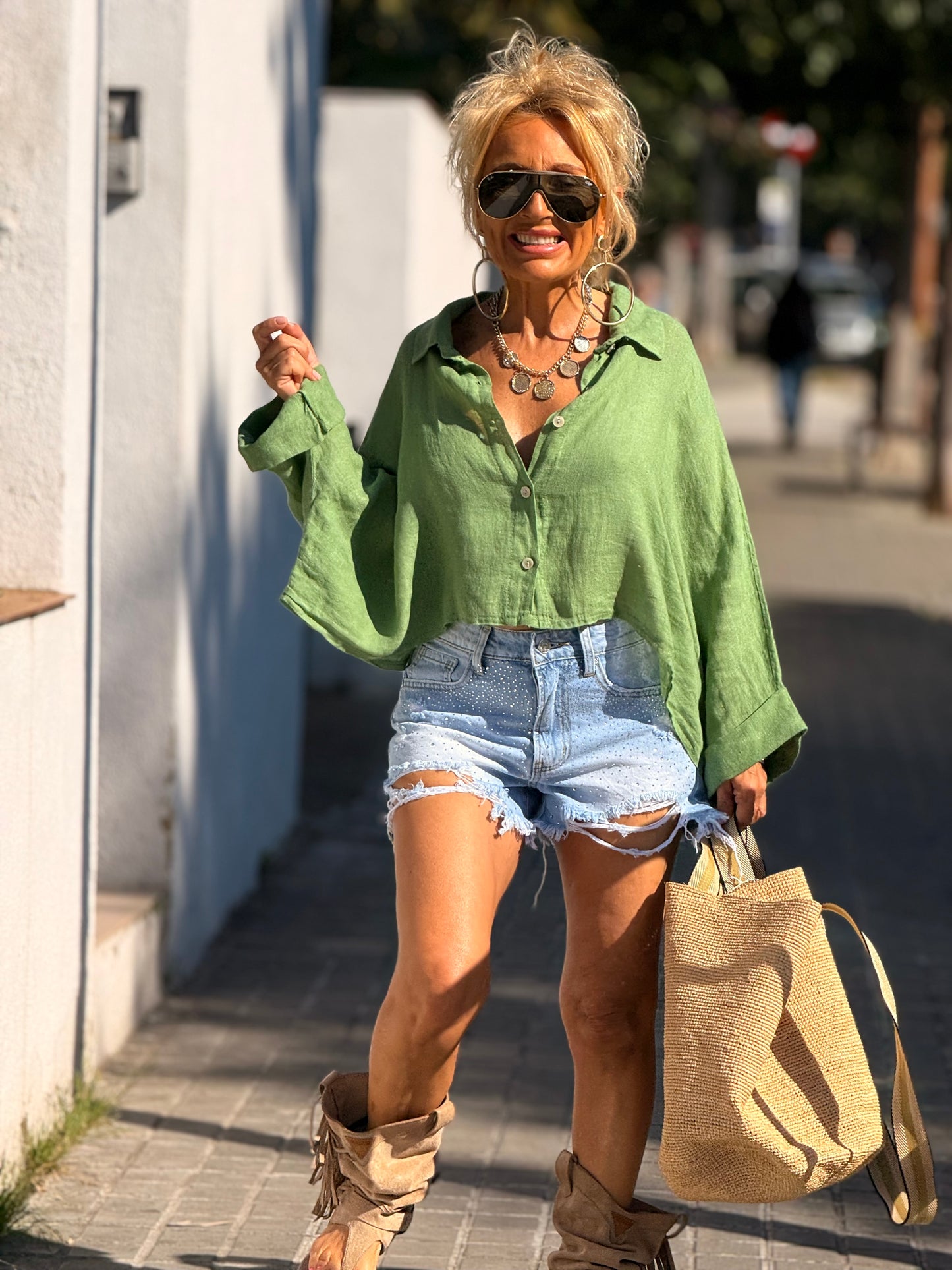 BOLSO CESTAS MULTICOLOR