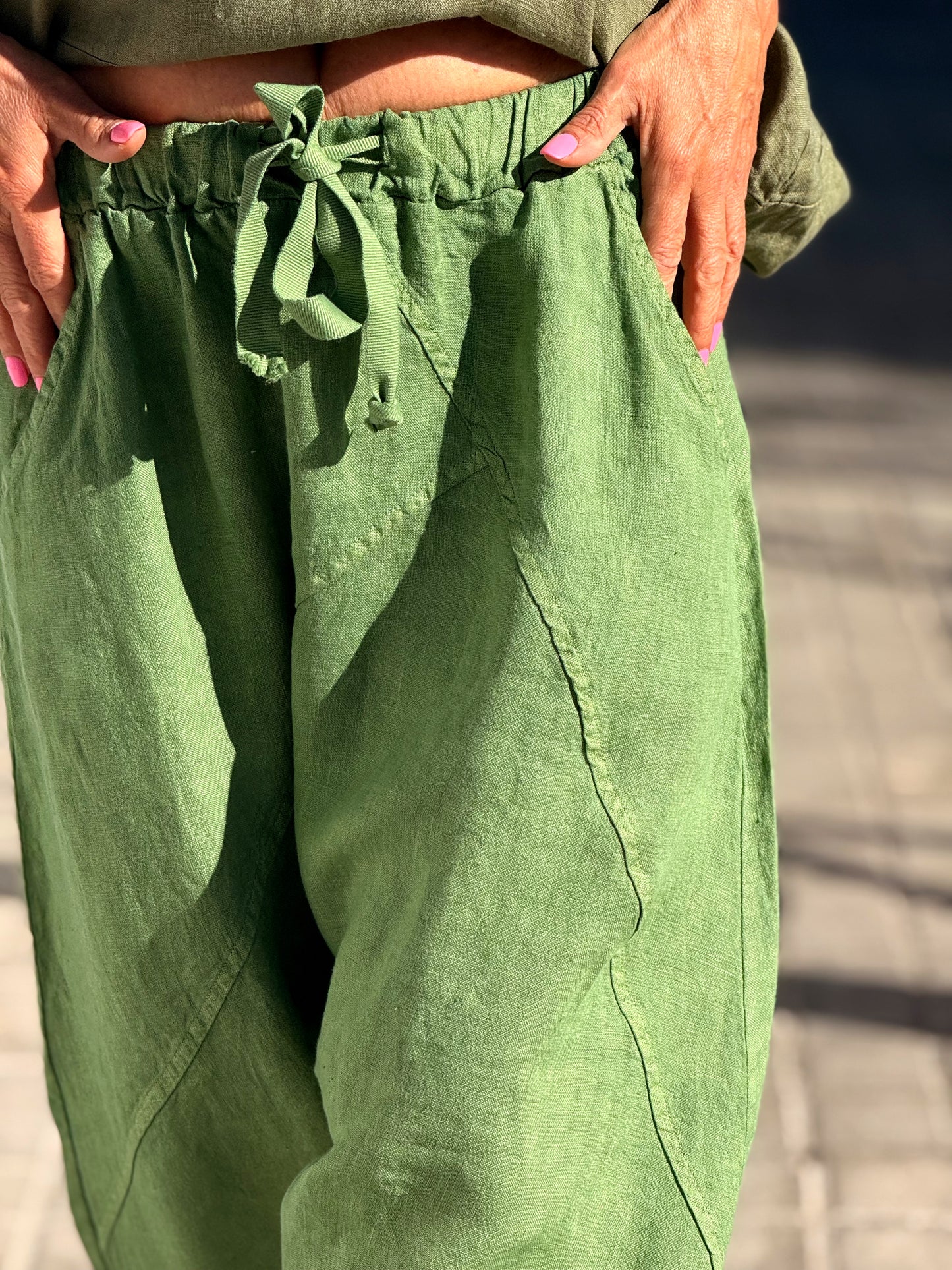PANTALÓN BAGGY OVERSIZE LINO FLORENT MULTICOLOR