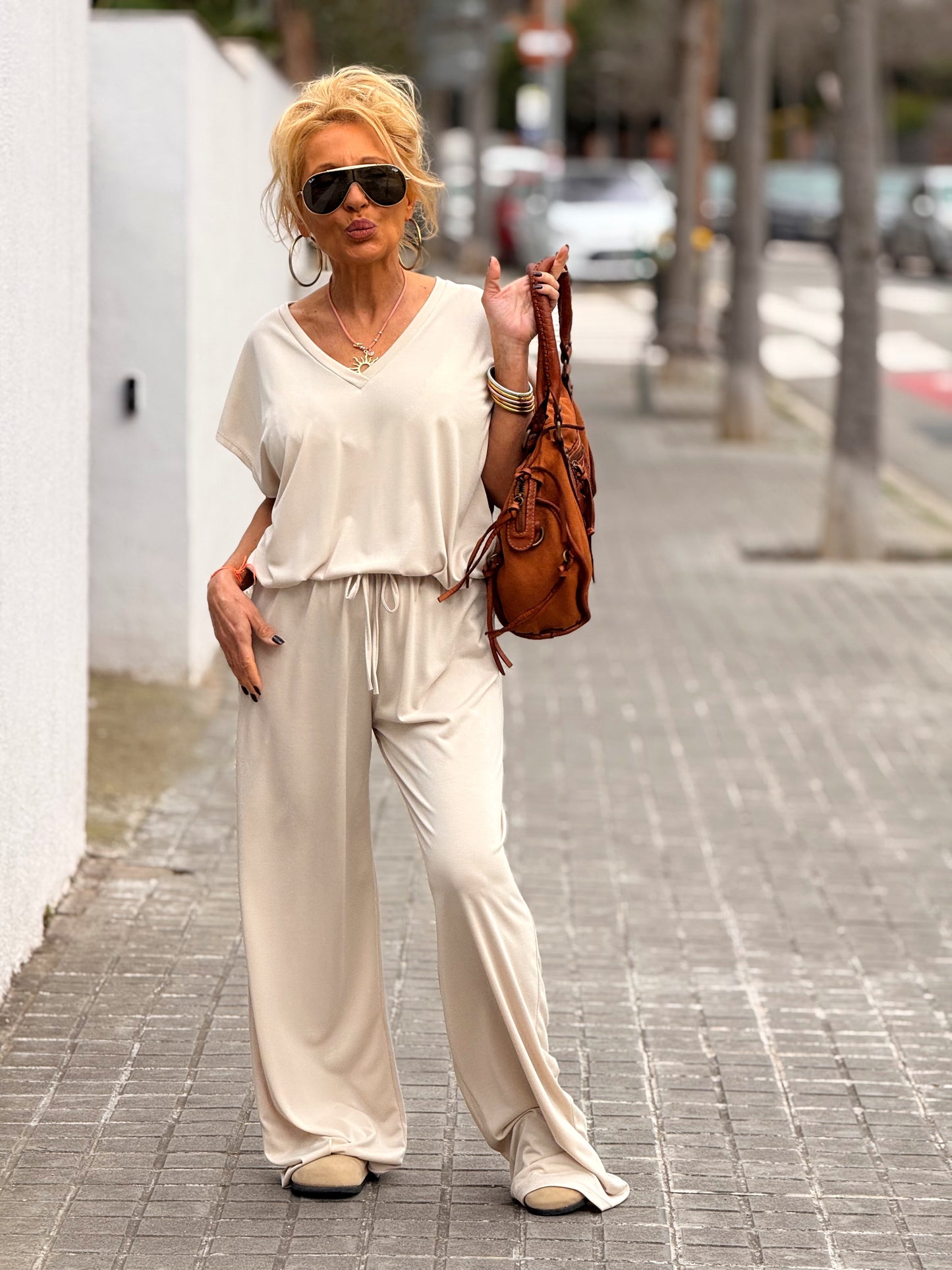 CONJUNTO PANTALON-BLUSA ALBA MULTICOLOR