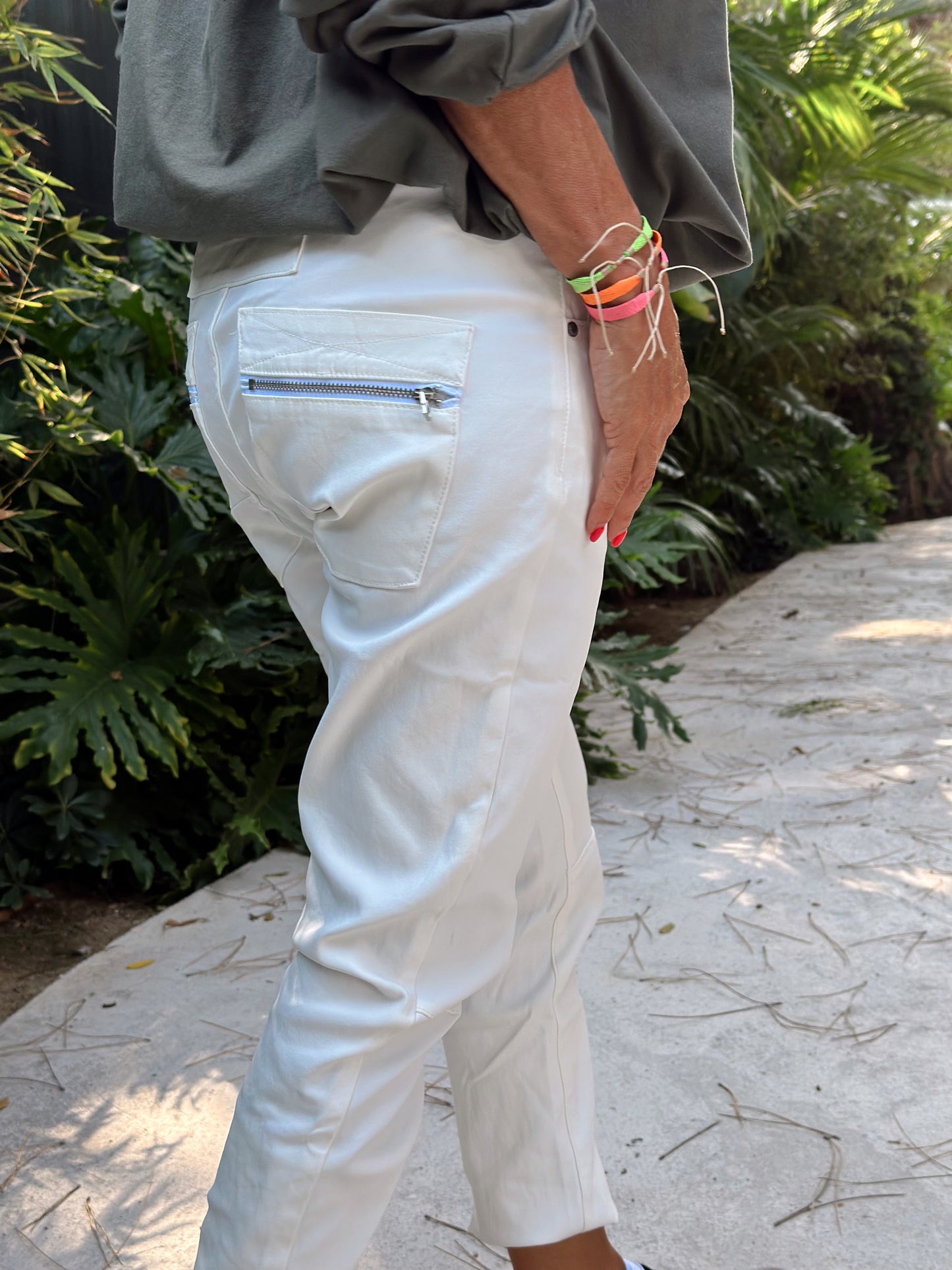 PANTALON POLIPIEL GABY MATE BLANCO