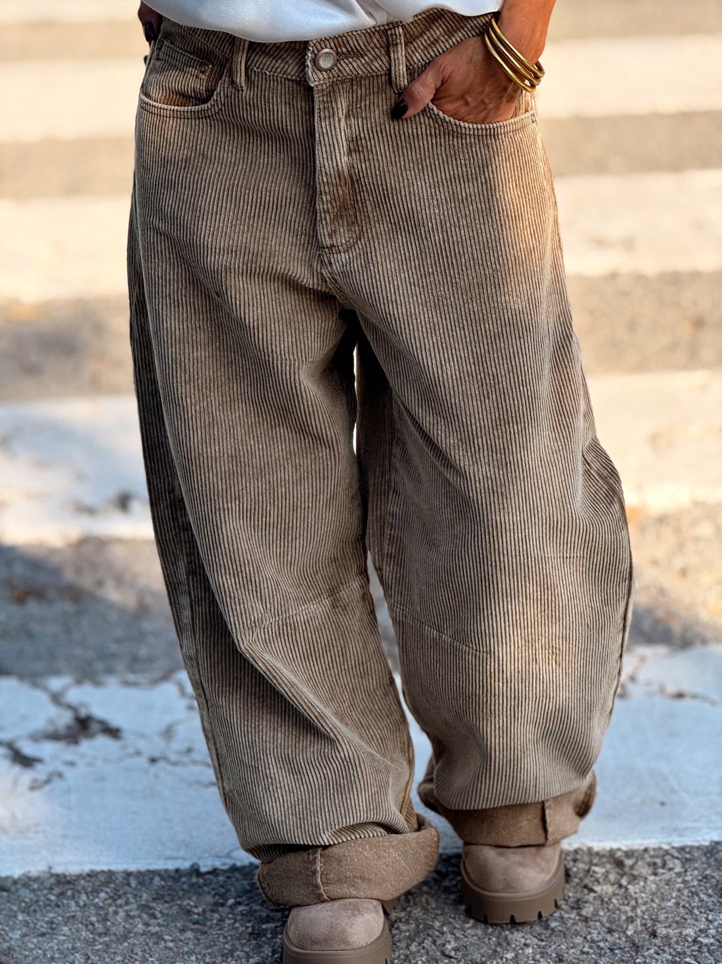 PANTALON DE PANA JOYCE MULTICOLOR