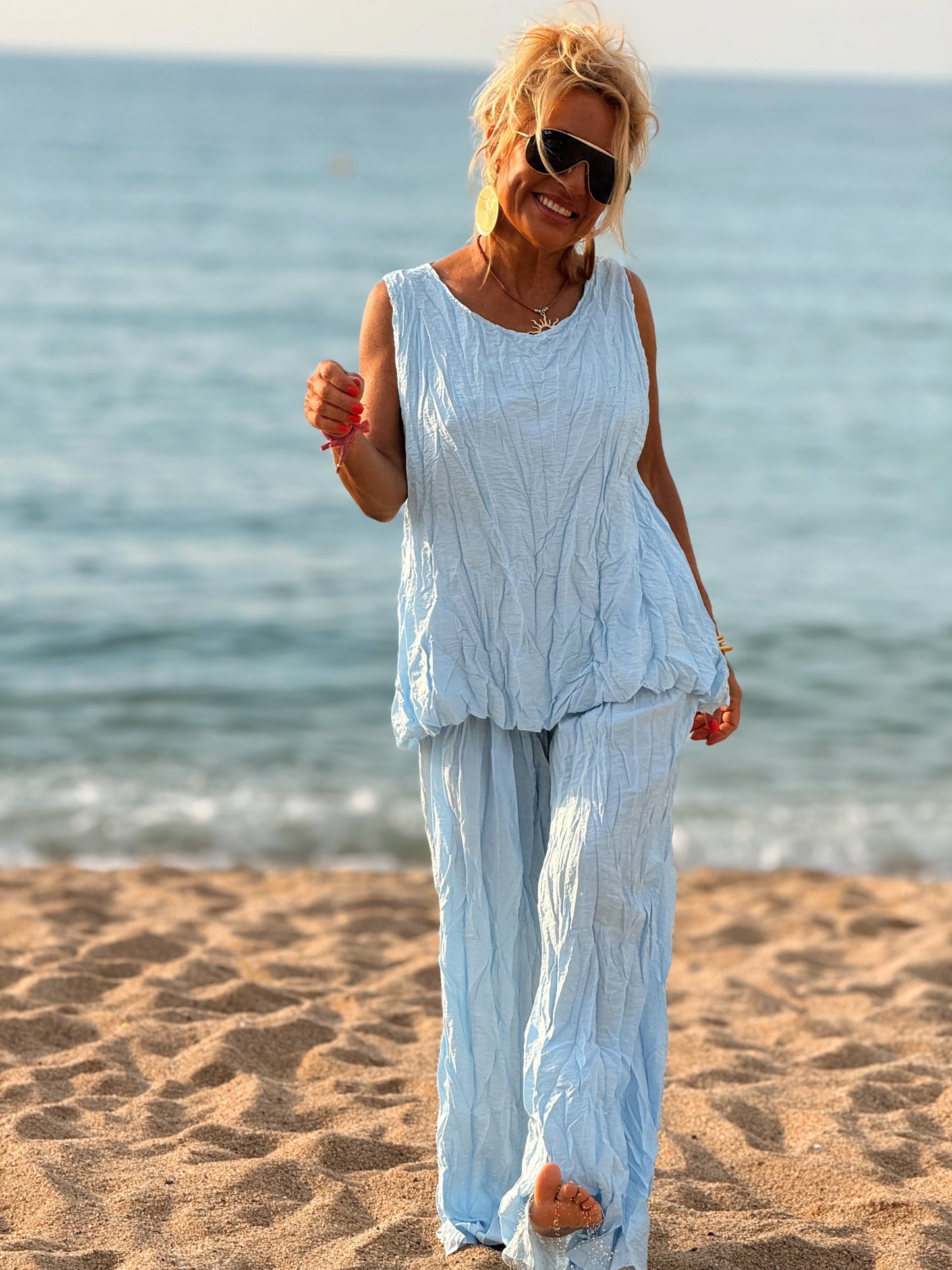 CONJUNTO ARRUGADO MULTICOLOR