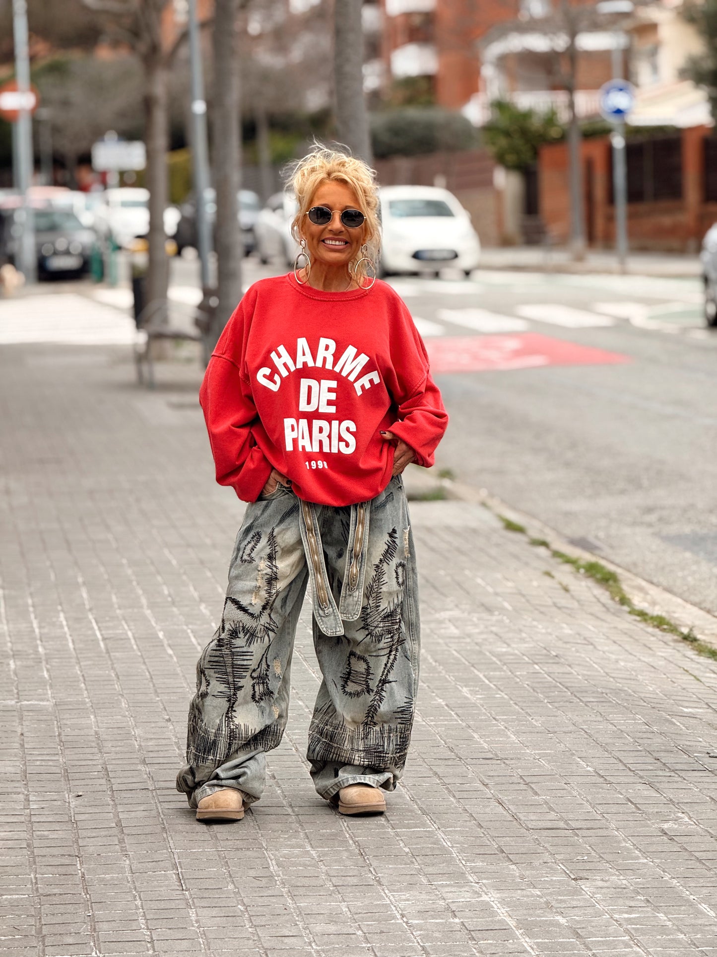 SUDADERA CHARME FRESA