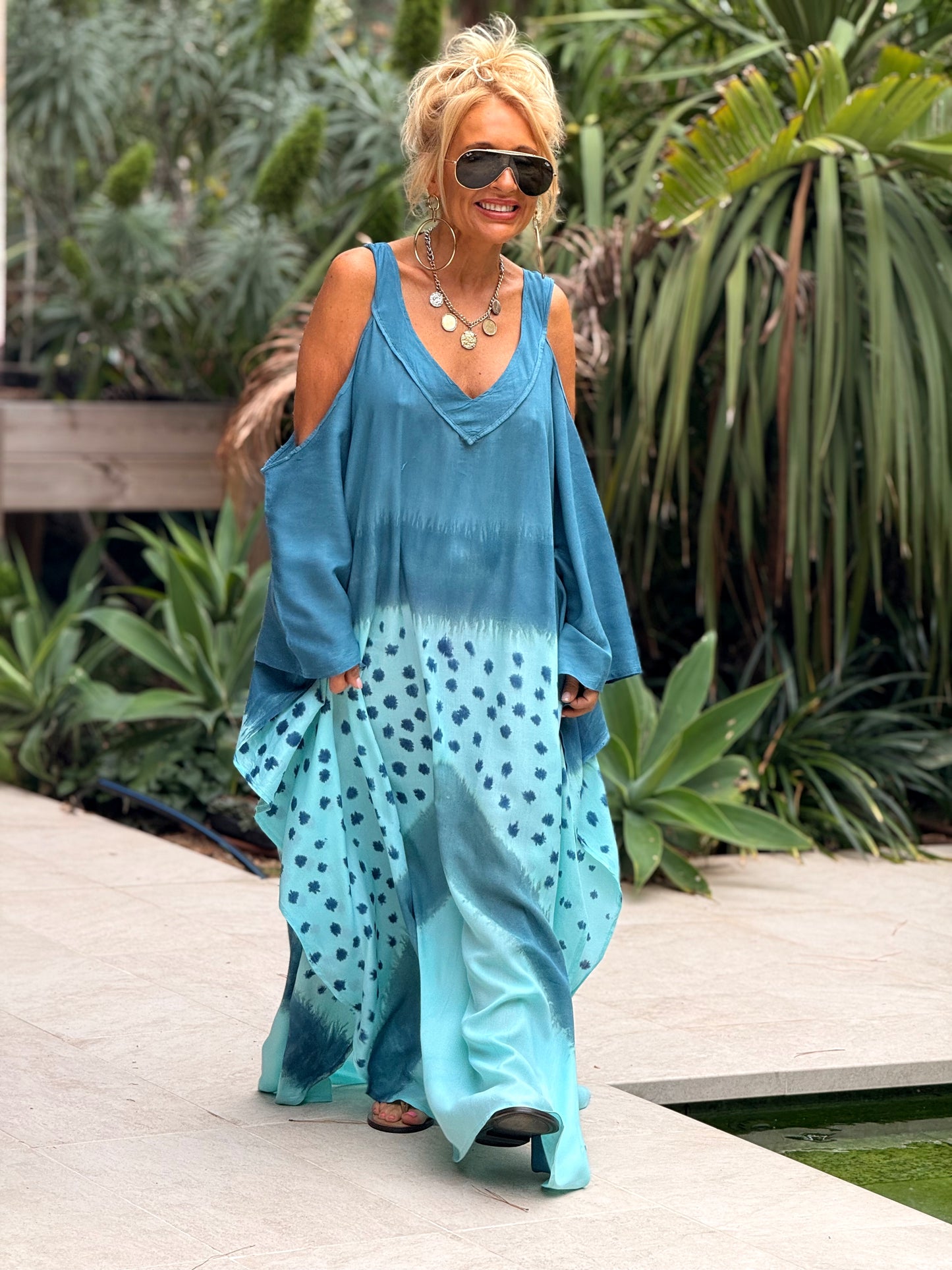 VESTIDO SUPER OVERSIZE FORMENTERA MULTICOLOR