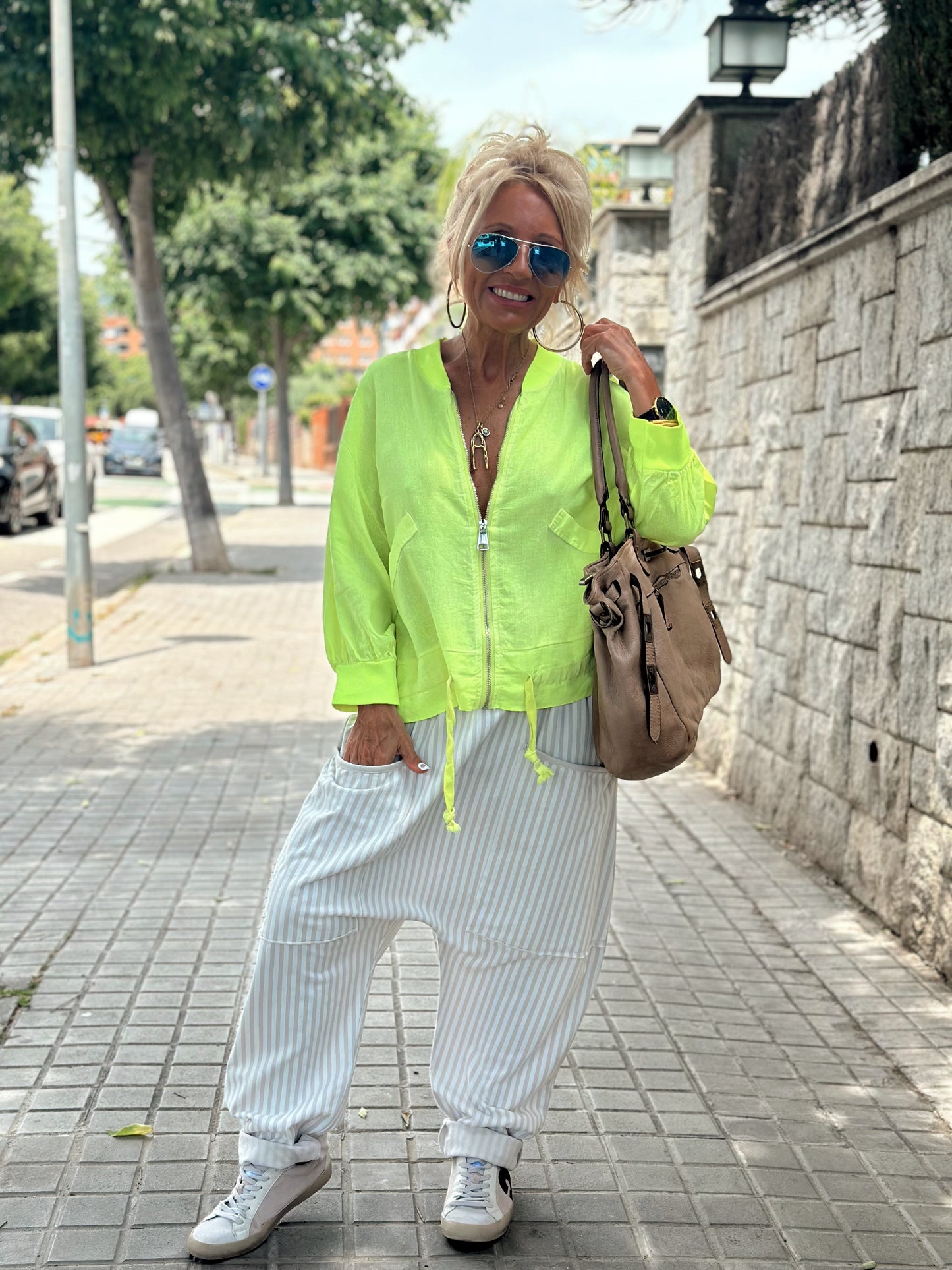 BOMBERS LINO ASTRID AMARILLO NEON