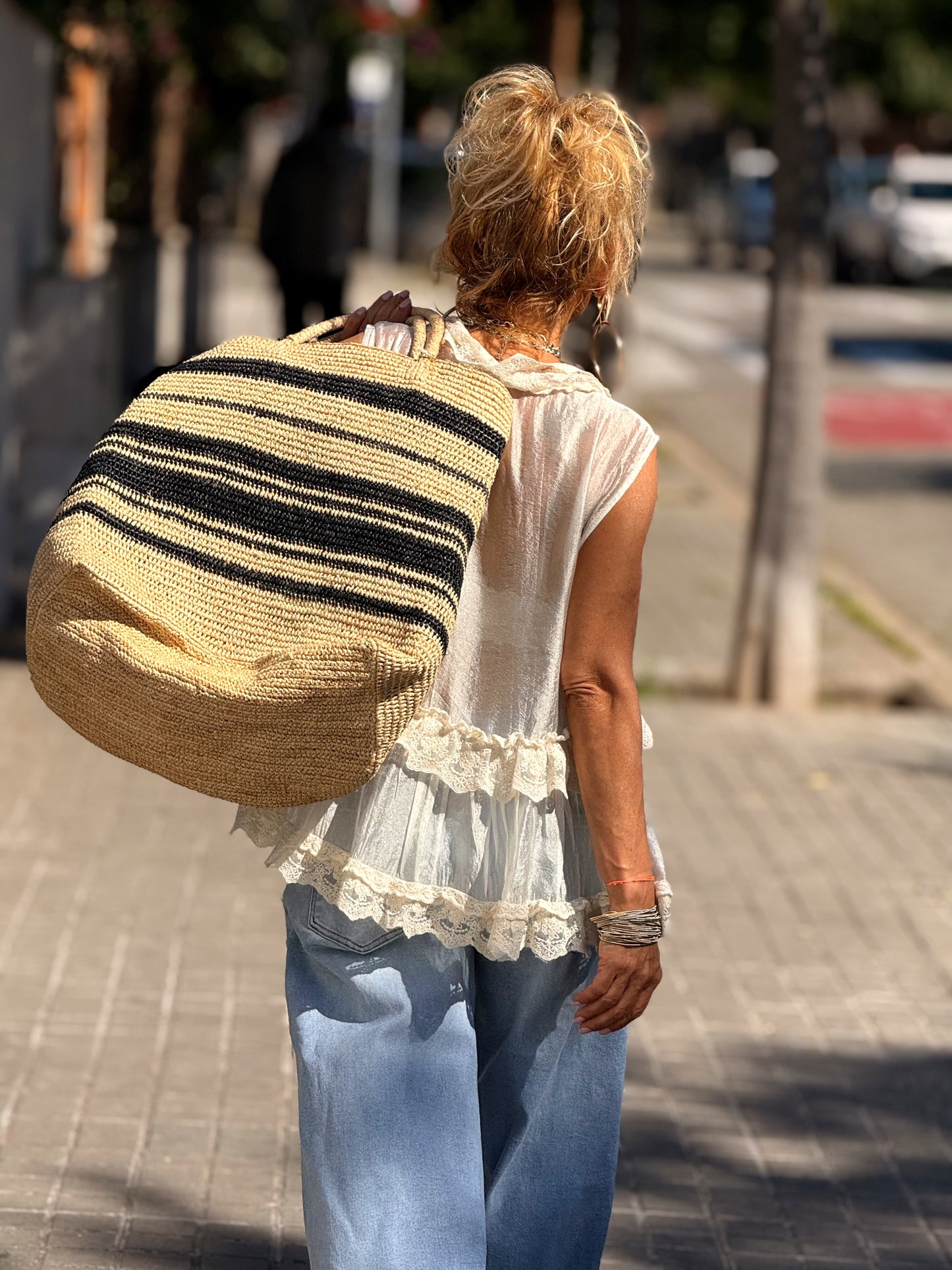 TOP-BLUSA ENCAJE VAINILLA