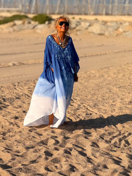 VESTIDO KAFTAN MIKONOS MULTICOLOR