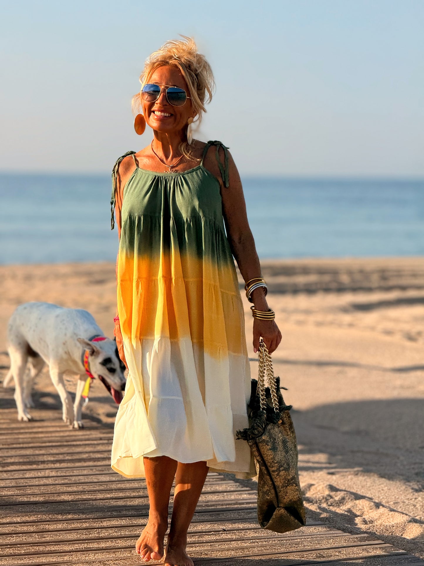 VESTIDO CORTO TIRANTES TYE&DYE MULTICOLOR