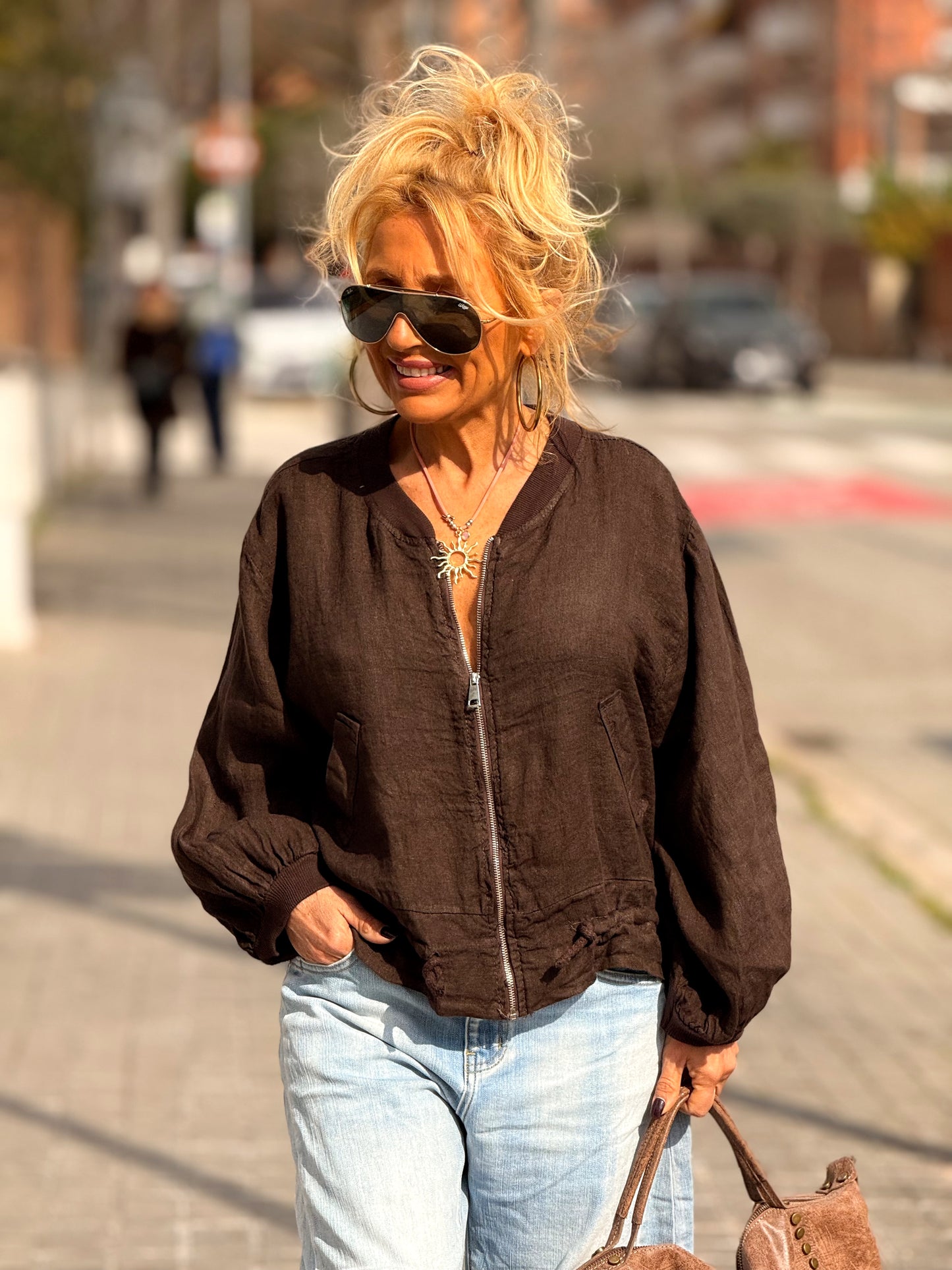 BOMBER LINO CAMILLE MULTICOLOR