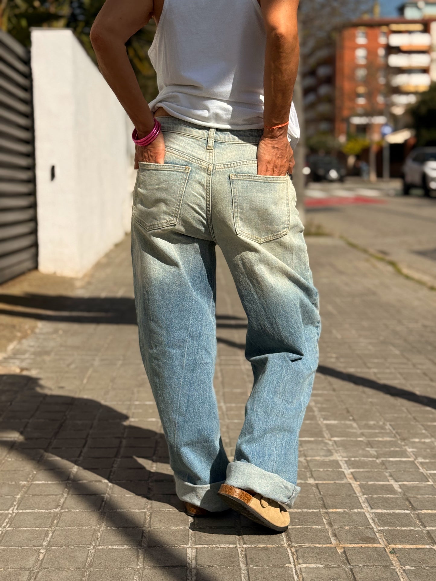JEANS VAQUEROS JULIA 1415 TEJANO DESGASTADO