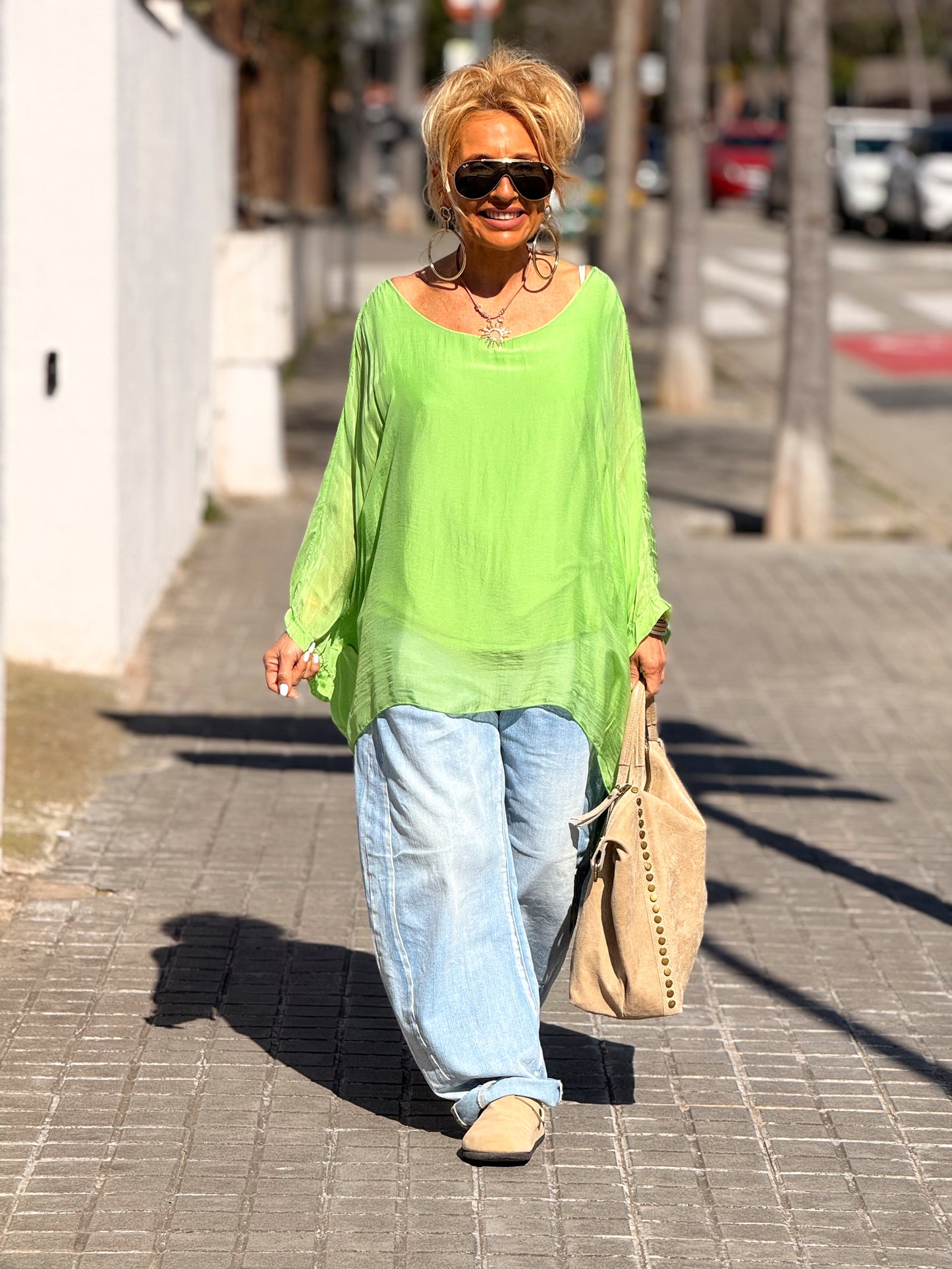 BLUSA CON TOP OVERSIZE ASIMÉTRICA NOA MULTICOLOR