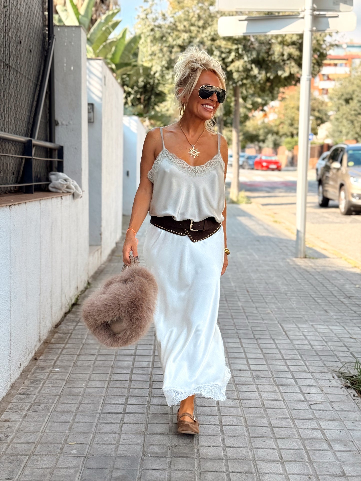 FALDA LENCERO MILA MULTICOLOR