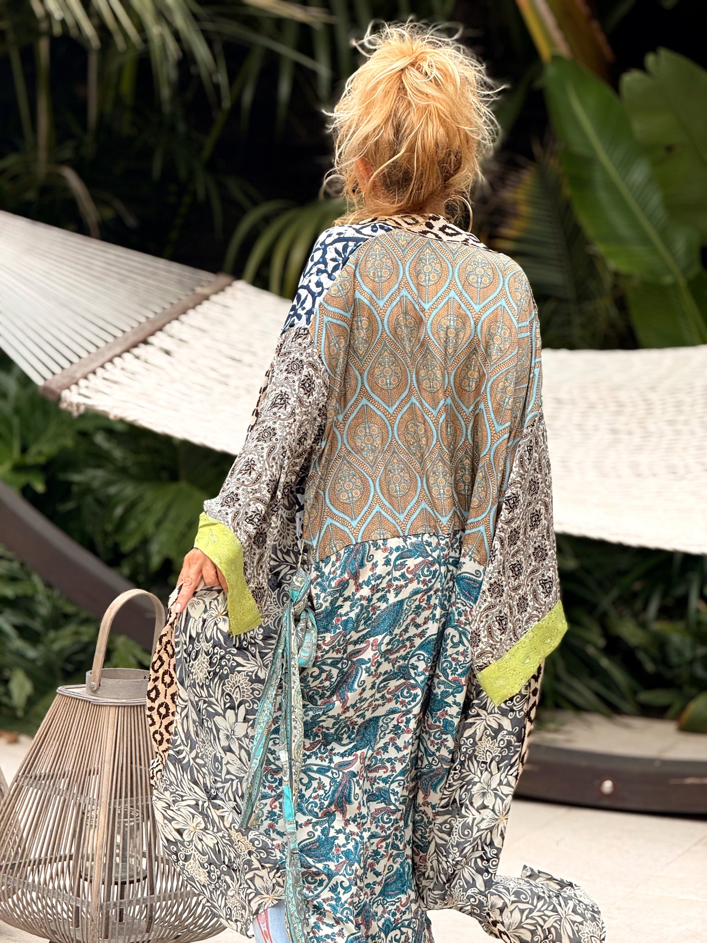 KIMONO ESTAMPADO MANGA 3/4 MULTICOLOR