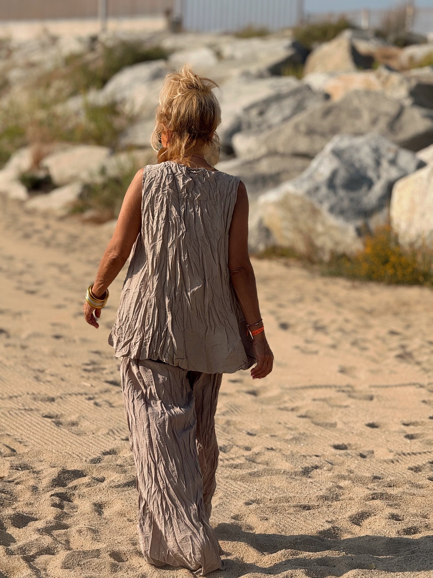 CONJUNTO ARRUGADO MULTICOLOR