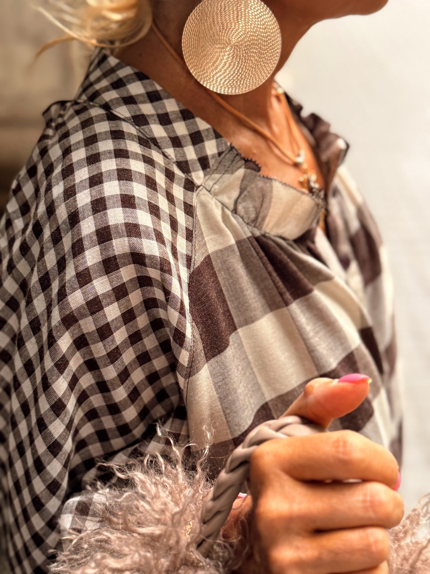 CAMISA OVERSIZE DAVID CUADRADOS MULTICOLOR