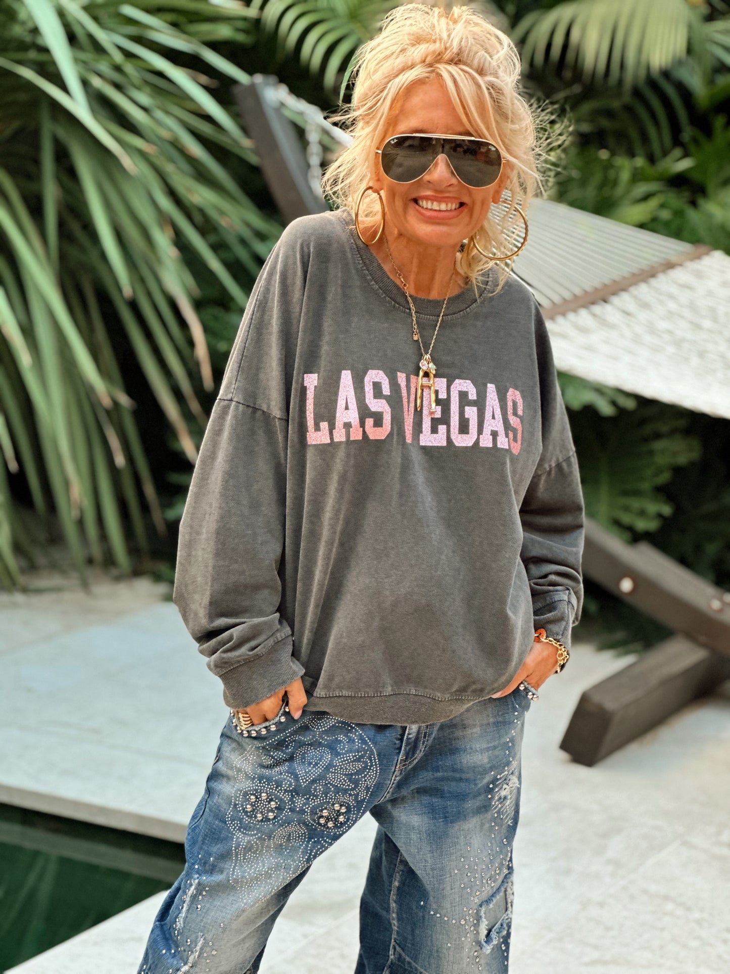 SUDADERA LAS VEGAS GRIS