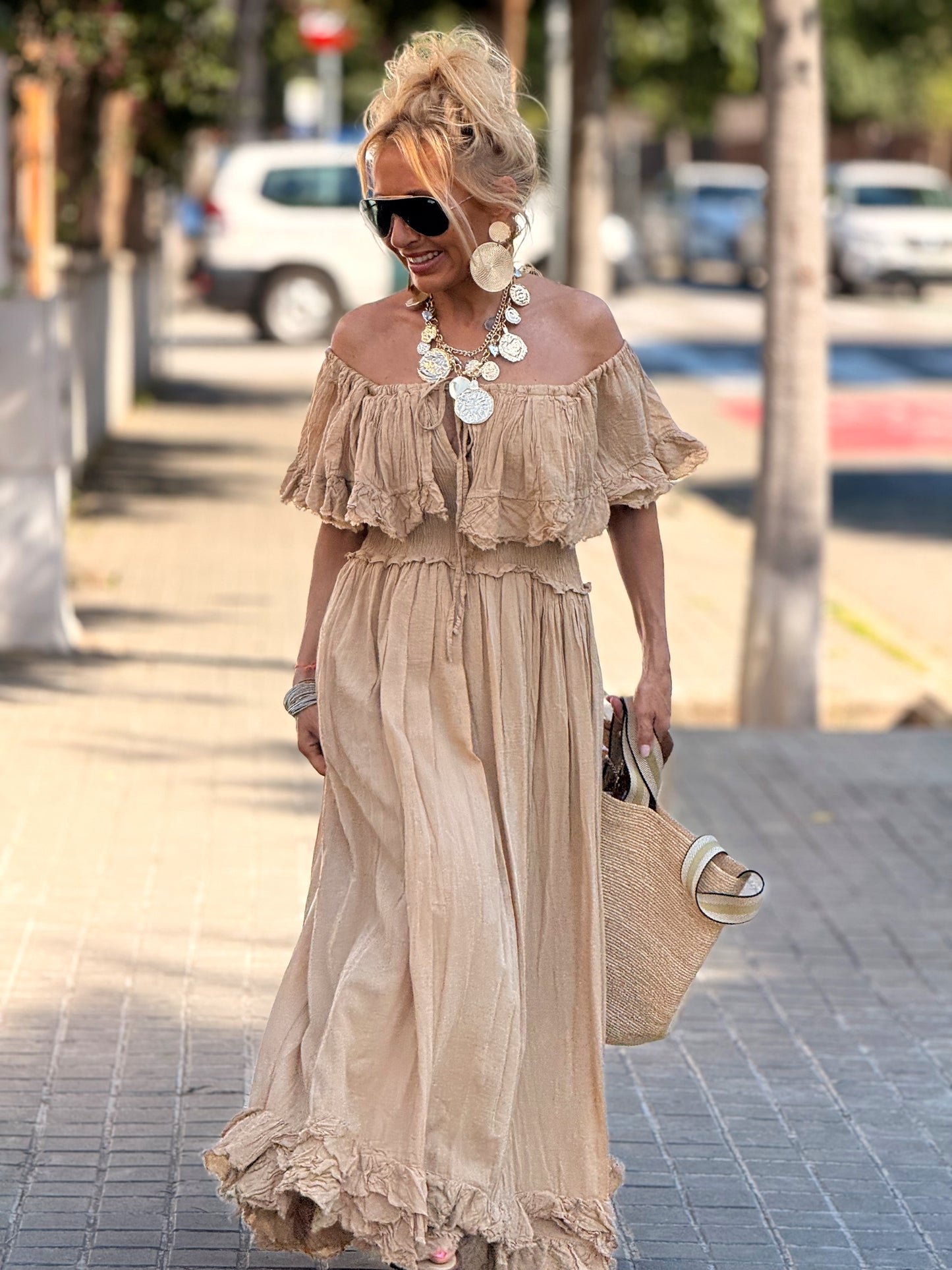 VESTIDO BOHO MULTICOLOR