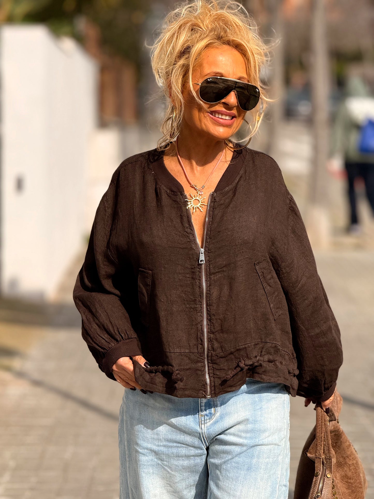 BOMBER LINO CAMILLE MULTICOLOR