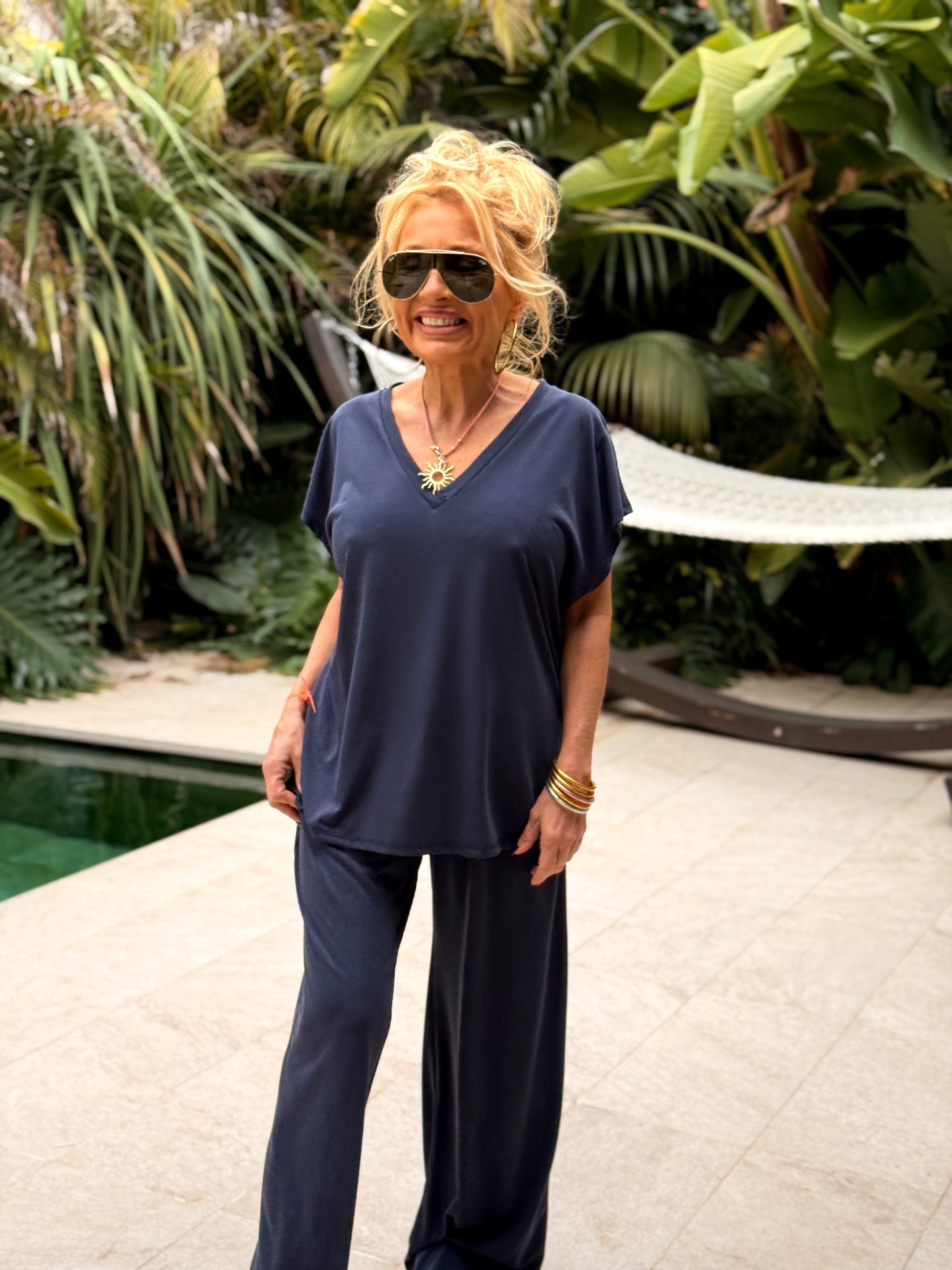 CONJUNTO PANTALON-BLUSA ALBA MULTICOLOR