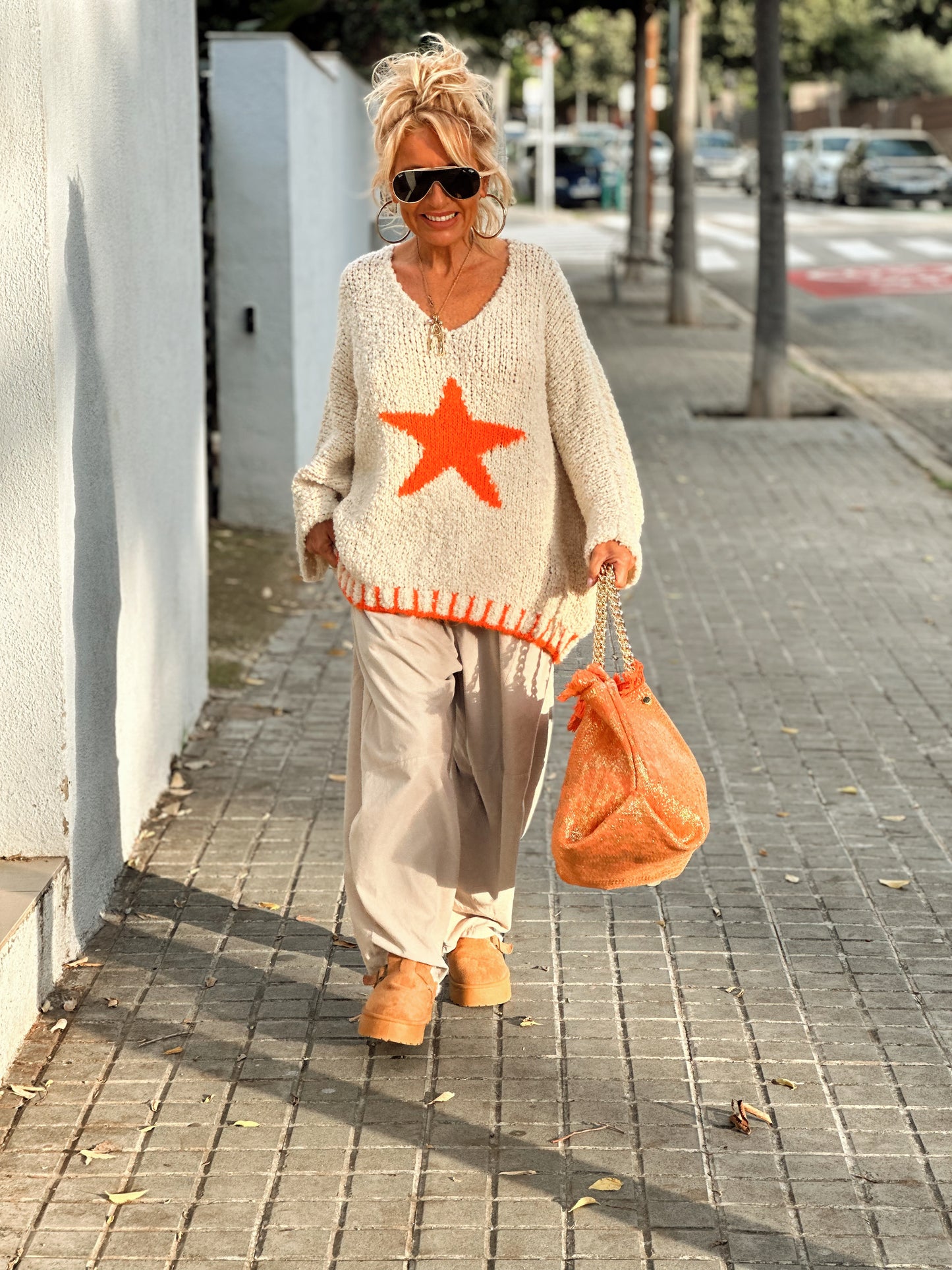 JERSEY DE PUNTO ⭐️ NARANJA