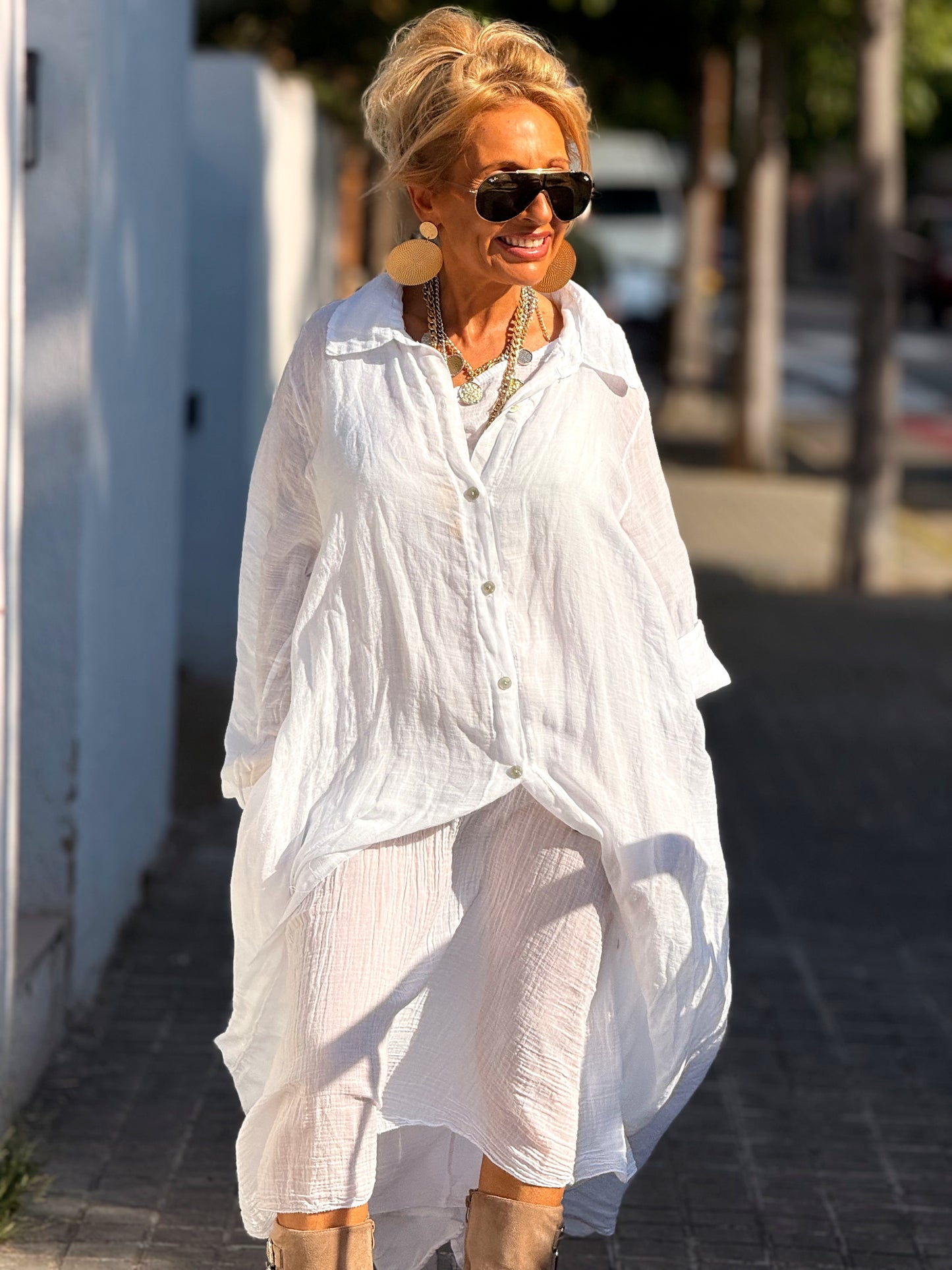 VESTIDO-CAMISA DOBLE ZAIRA MULTICOLOR