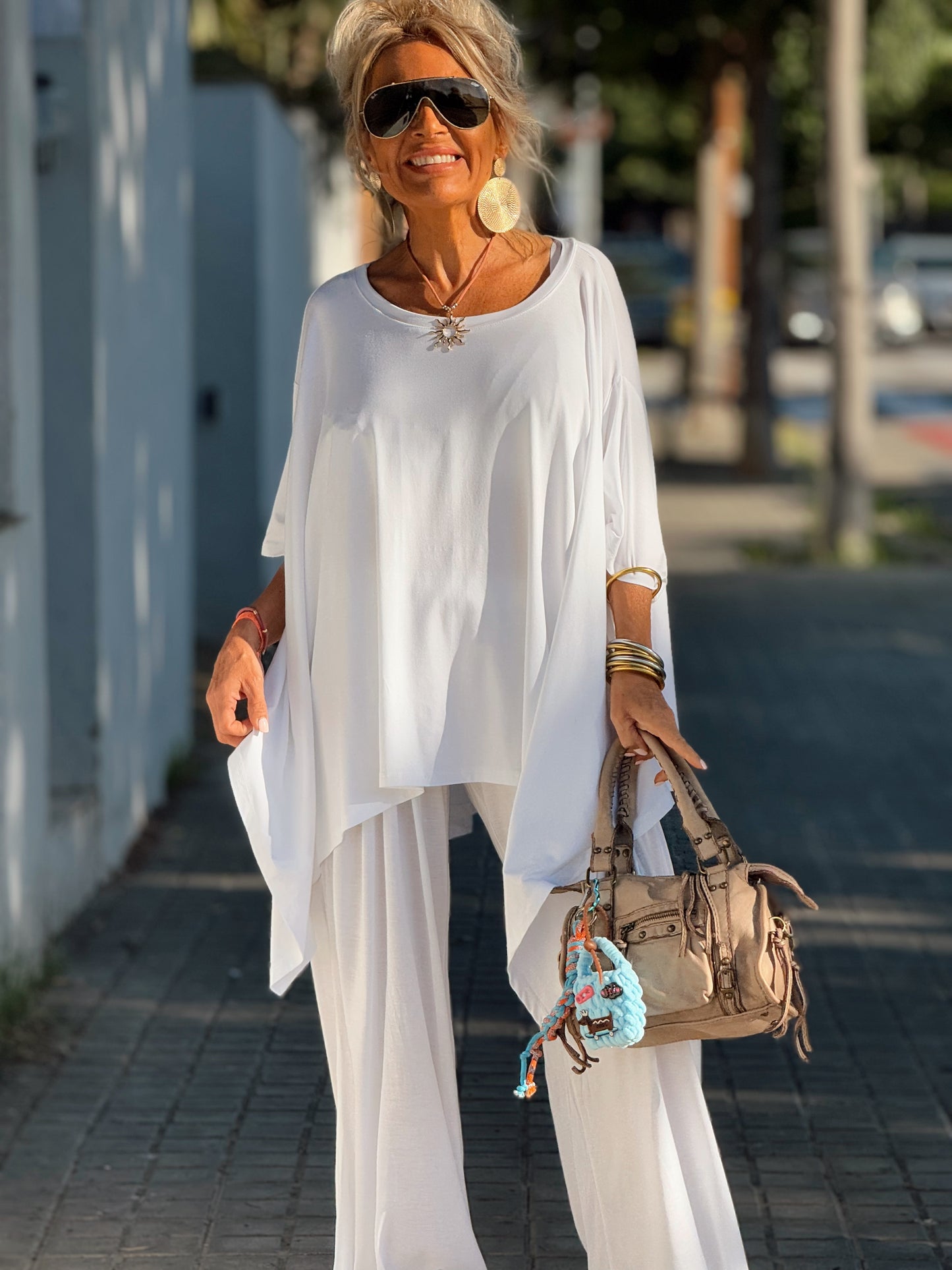 CONJUNTO OVERSIZE PANTALÓN-TÚNICA JADE BLANCO