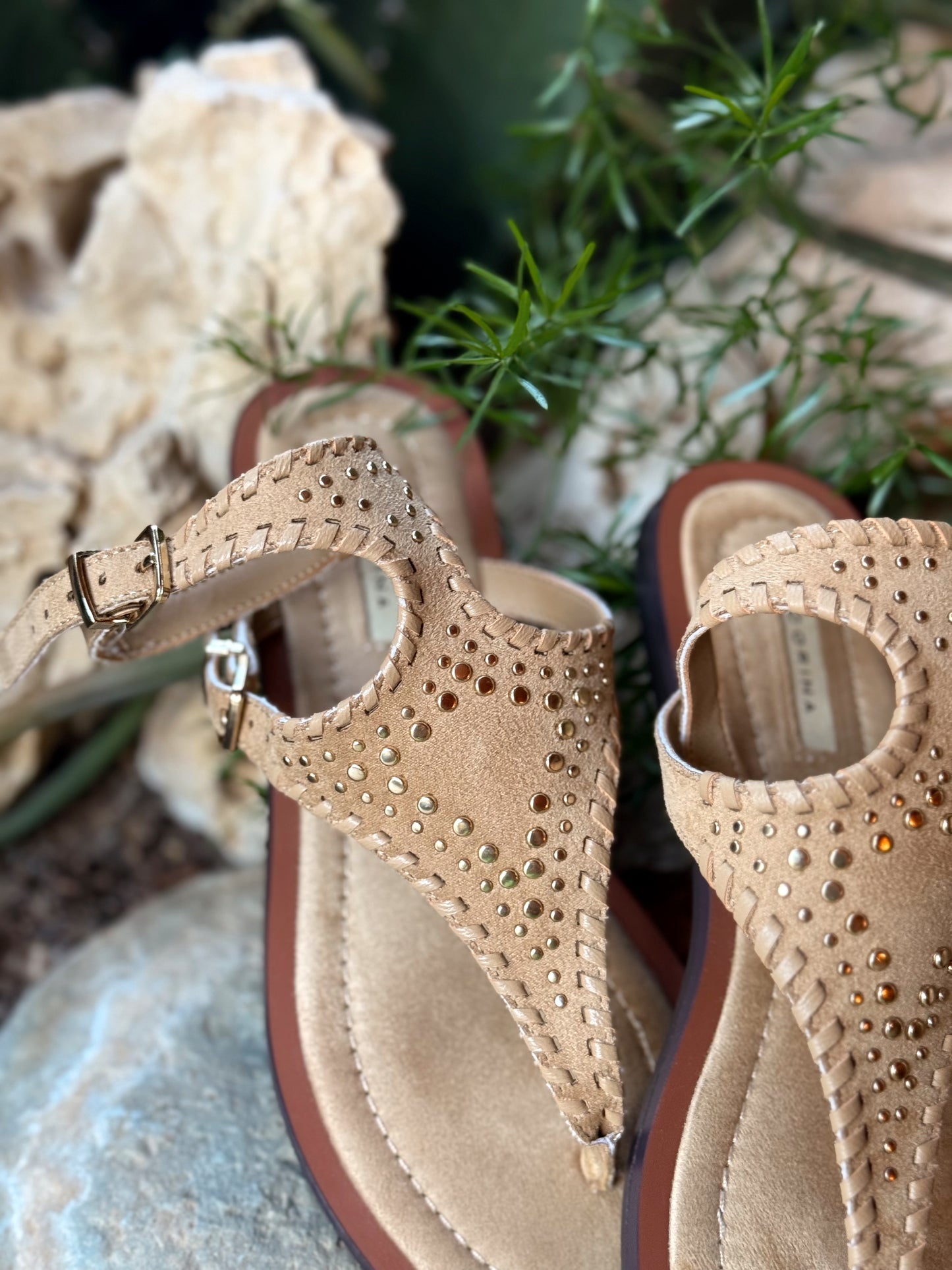 SANDALES HIPPIE BOHO BEIGE