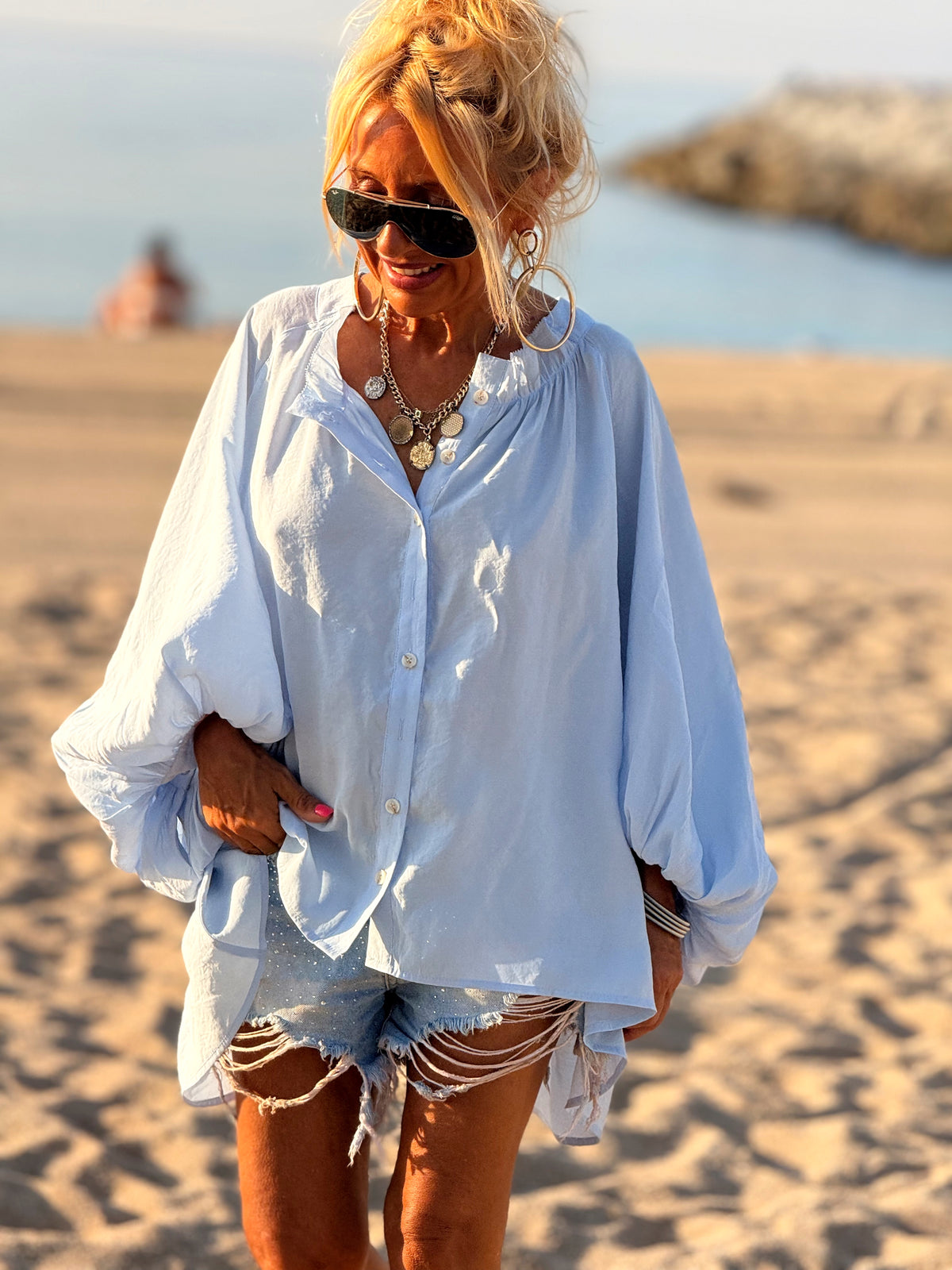 CAMISA ASIMÉTRICA OVERSIZE DAVID MULTICOLOR
