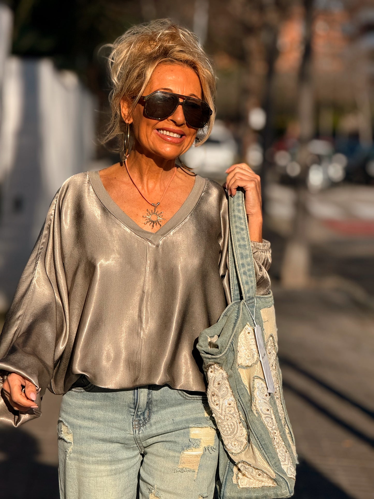 BLUSA OVERSIZE ZIGGY MULTICOLOR