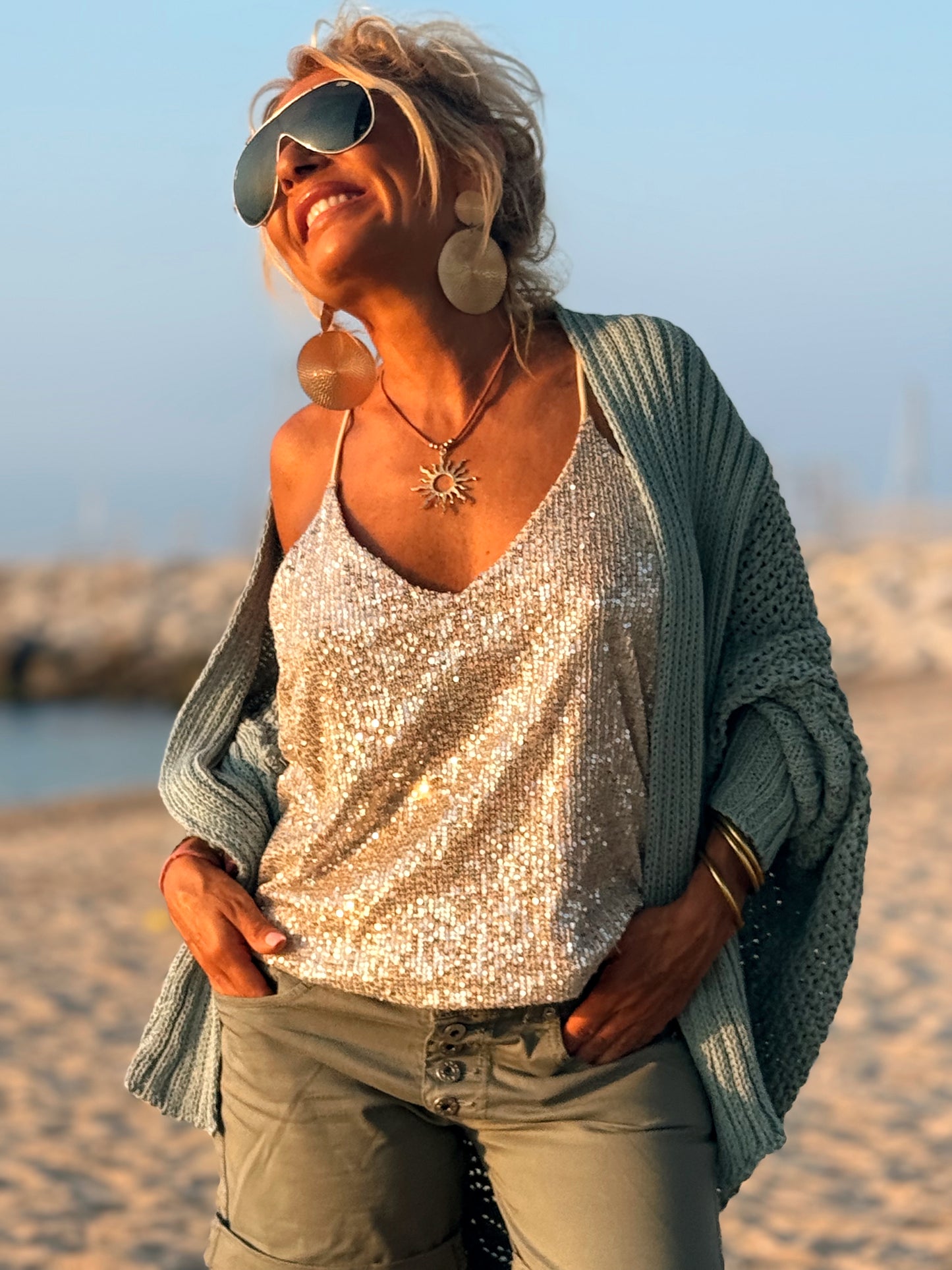 CHAQUETA AGUJERO SABINE MULTICOLOR