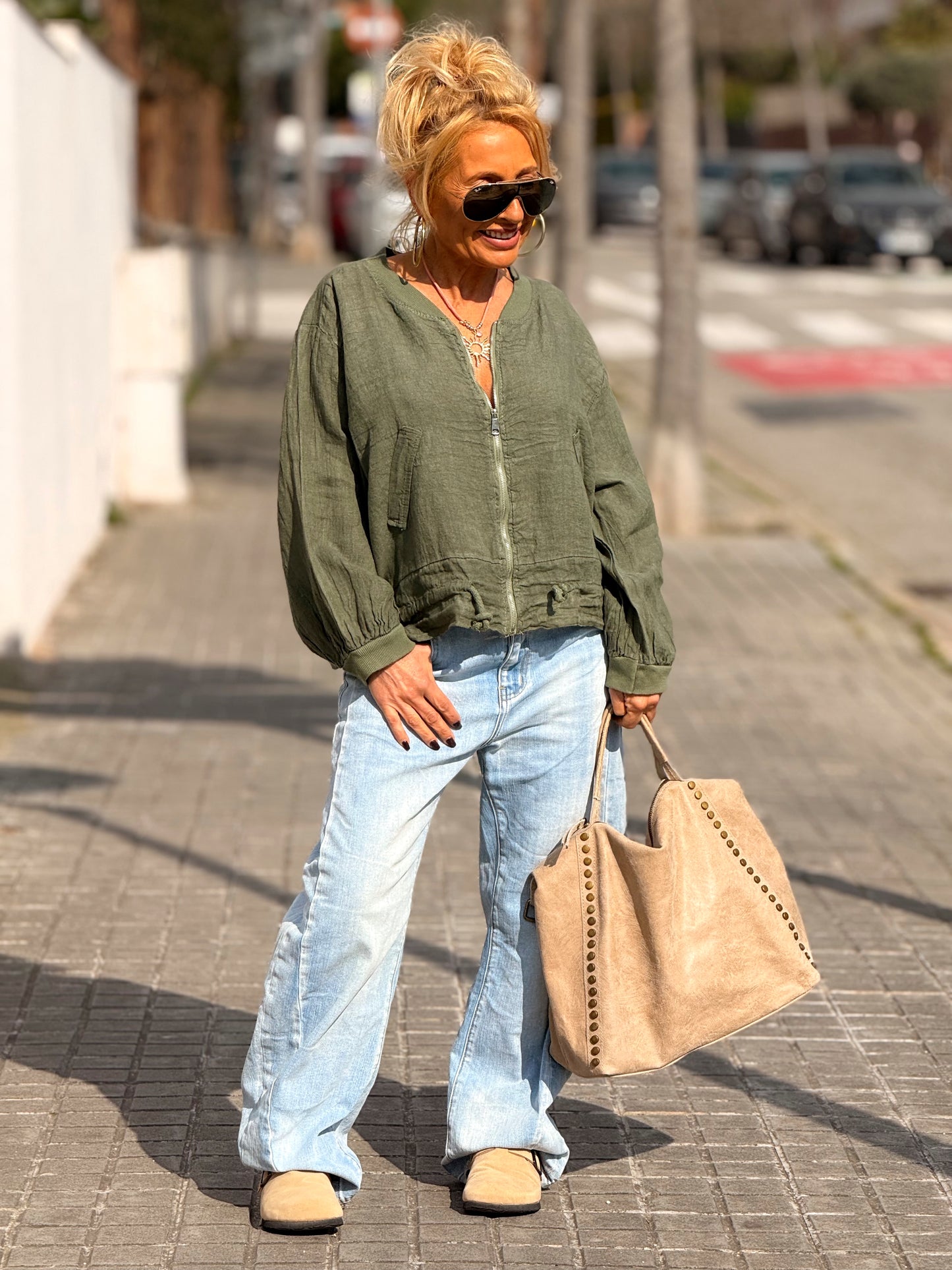 BOMBER LINO CAMILLE MULTICOLOR