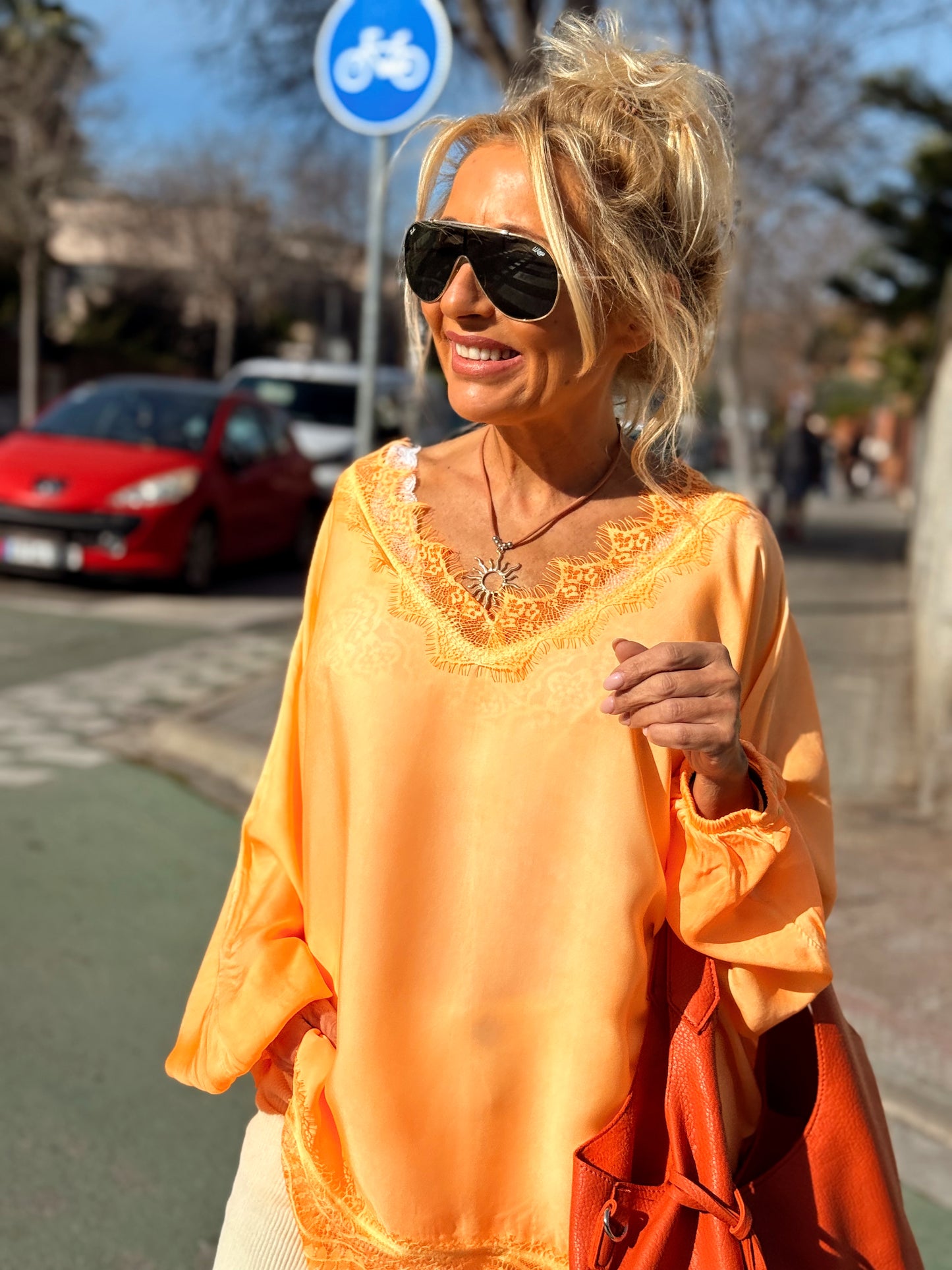 BLUSA OVERSIZE LENCERO PAULA MULTICOLOR