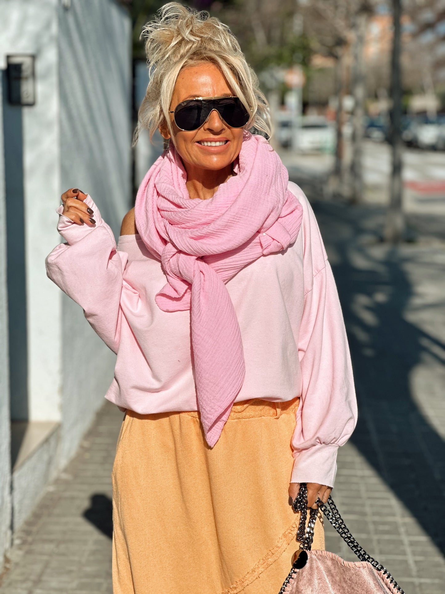 PAÑUELO PAREO PANAL MULTICOLOR