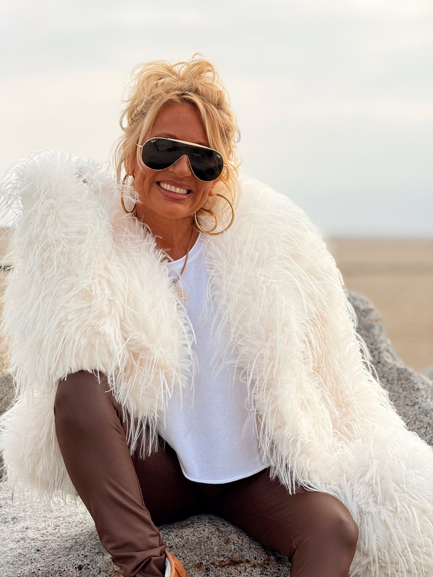 CHAQUETA DE PELO SINTÉTICO LUCAS MULTICOLOR