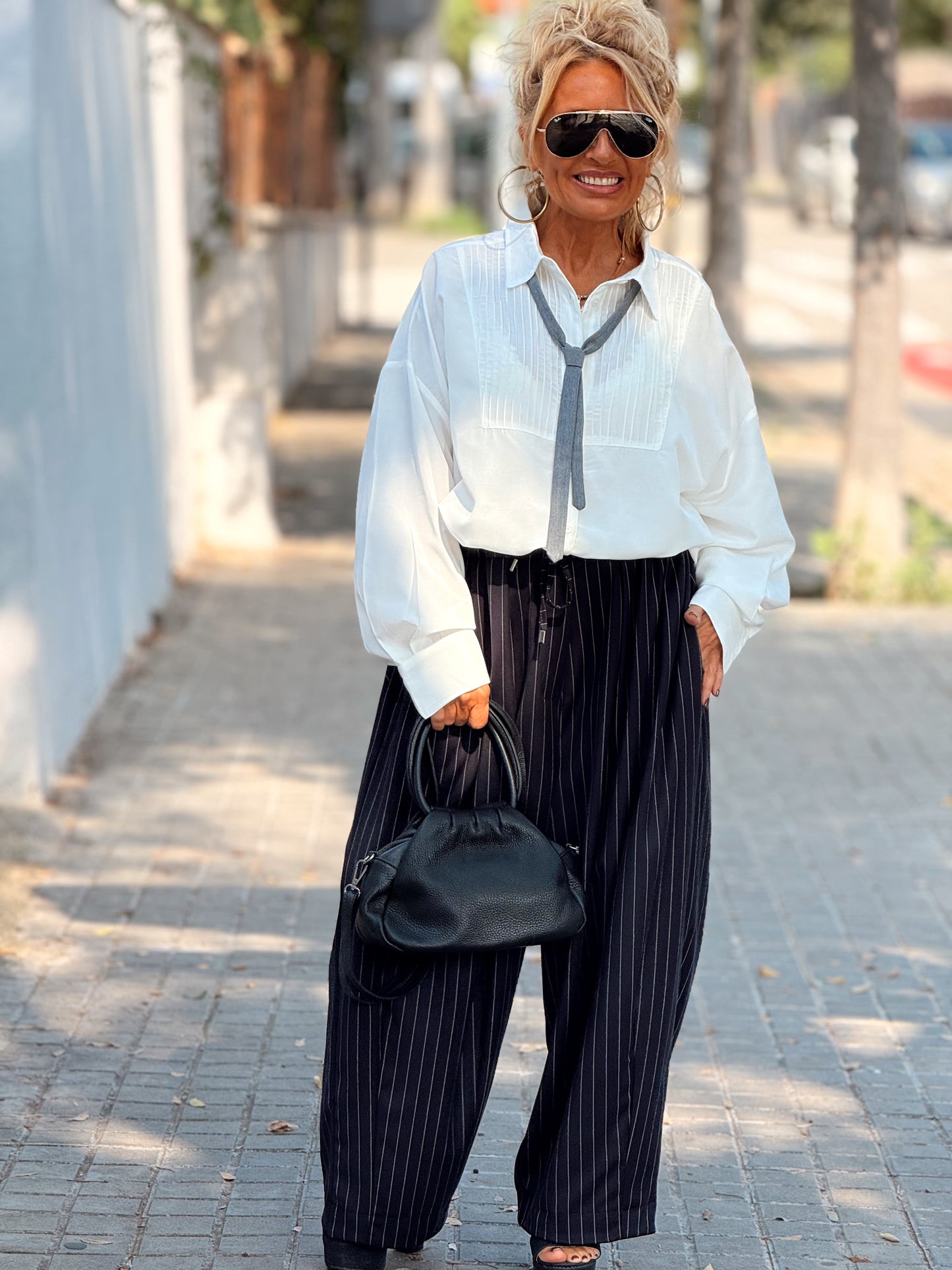 PANTALON OVERSIZE RAYAS MULTICOLOR