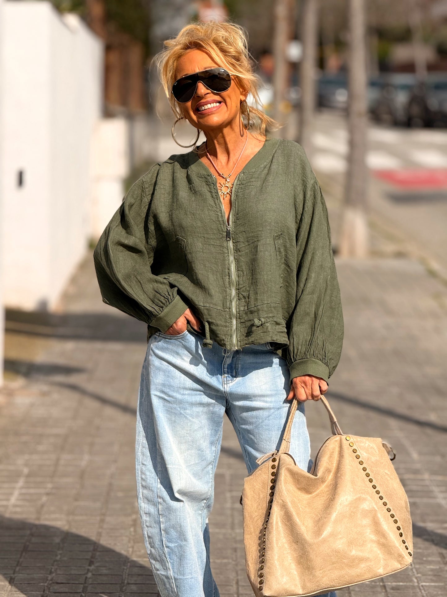 BOMBER LINO CAMILLE MULTICOLOR