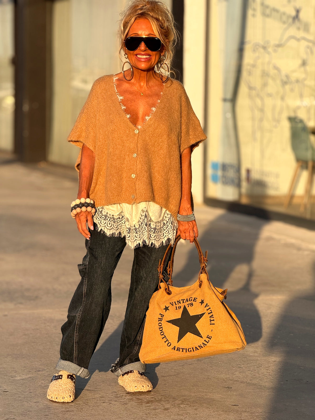 CHALECO OVERSIZE MARIANA MULTICOLOR