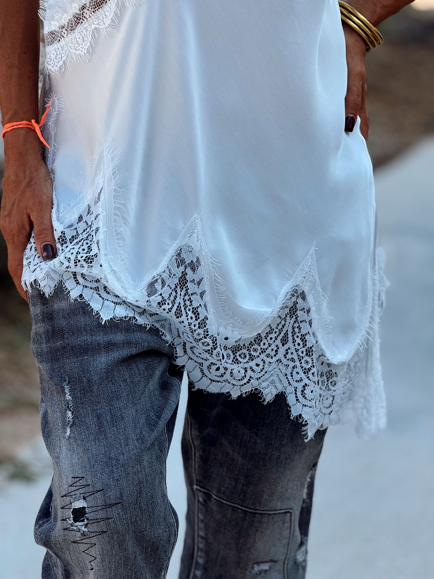 TOP LENCERO ASIMÉTRICO MULTICOLOR