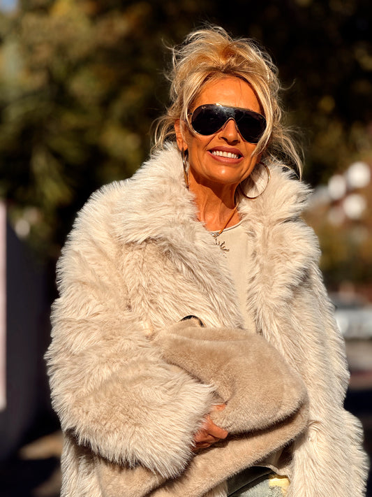 CHAQUETA CUADROS SHANNA MARRÓN