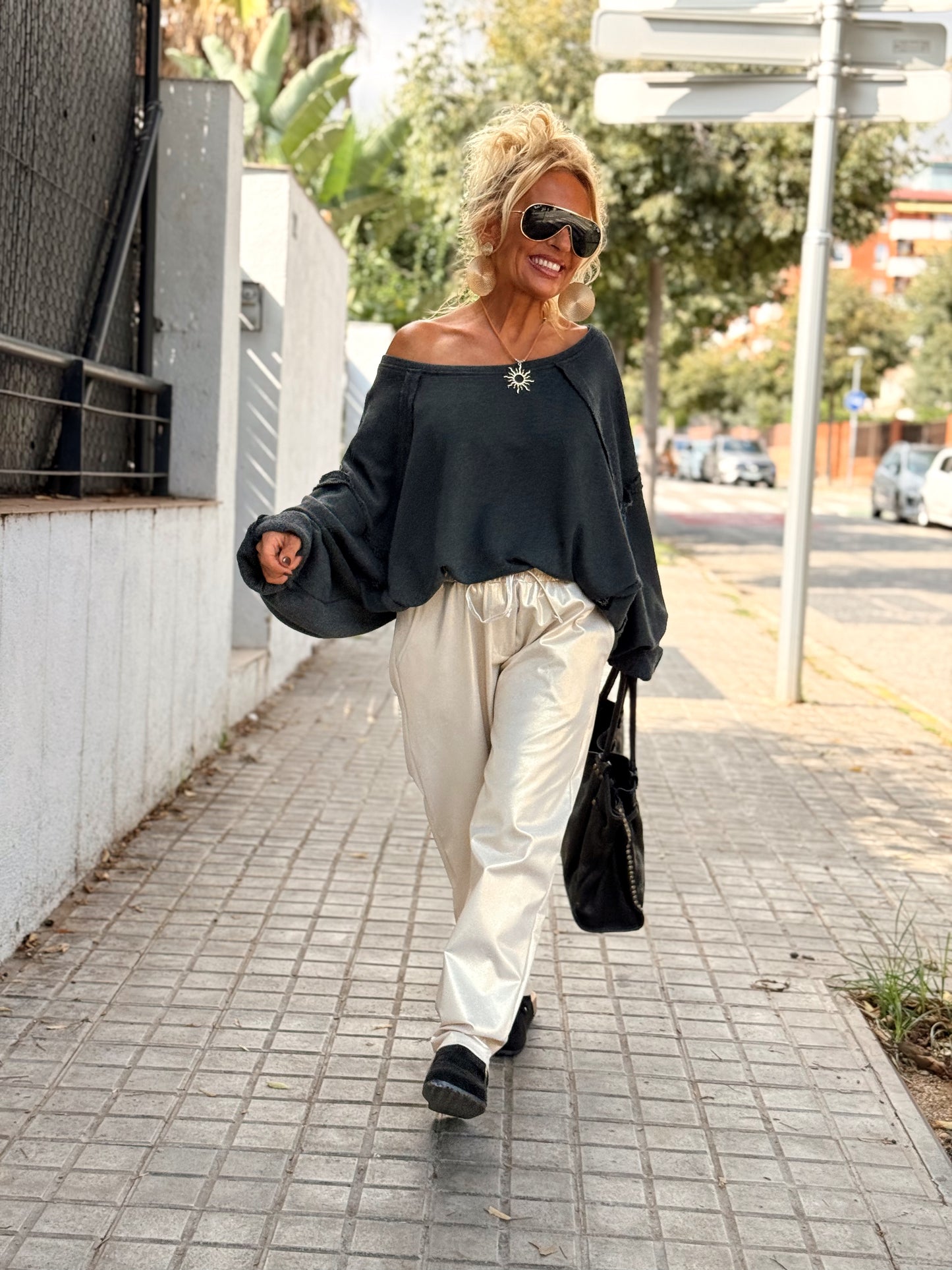 PANTALON BRILLANTE MULTICOLOR